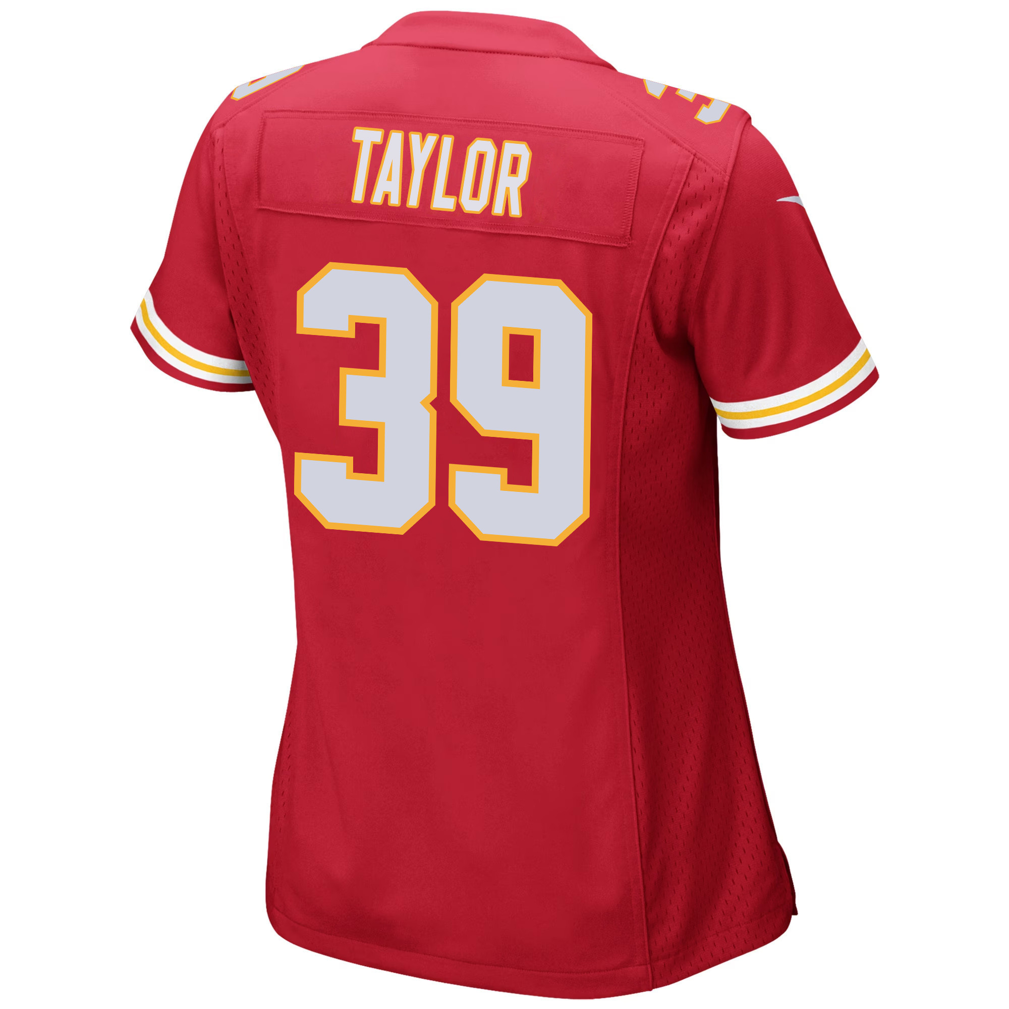 Keith Taylor 39 Kansas City Chiefs Super Bowl LVIII Patch Game Women Jersey - Red