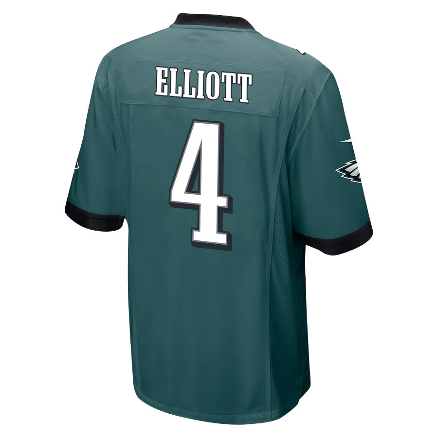 Jake Elliott 4 Philadelphia Eagles Super Bowl LIX New Orleans Patch Game Men Jersey - Midnight Green