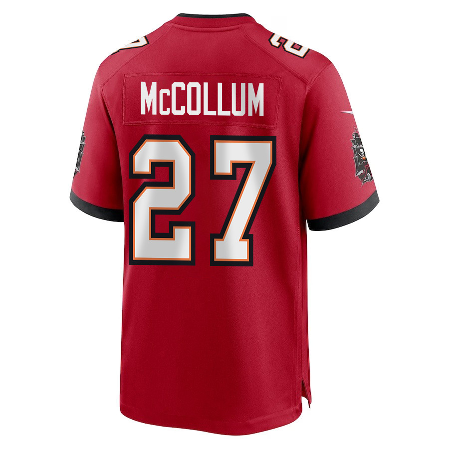 Zyon McCollum 27 Tampa Bay Buccaneers Super Bowl LIX New Orleans Patch Game Men Jersey - Red
