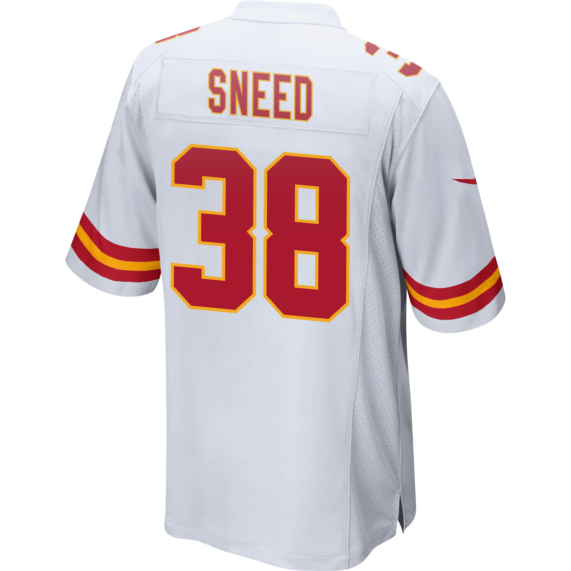 L'Jarius Sneed 38 Kansas City Chiefs Super Bowl LVII Champions 3 Stars Men Game Jersey - White