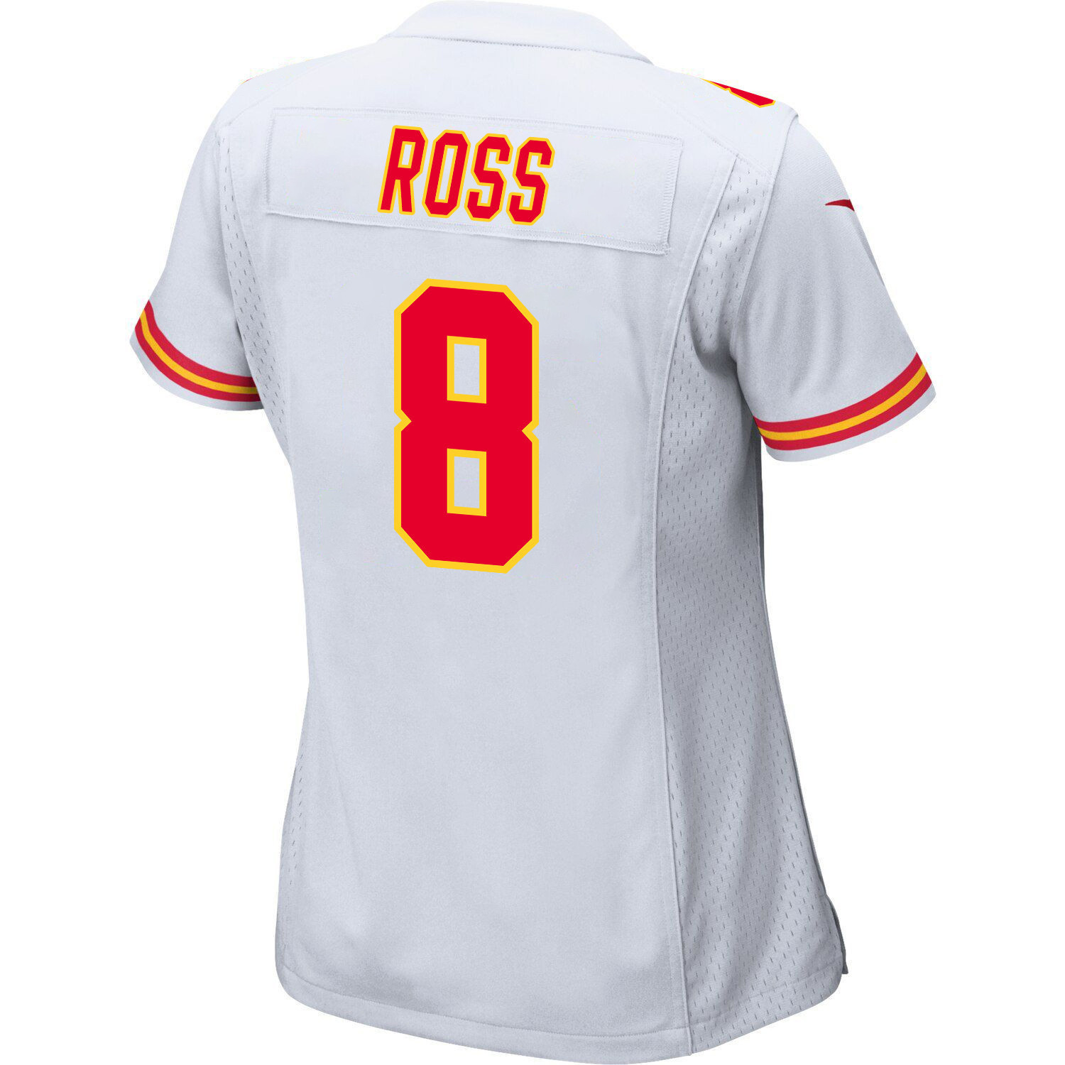 Justyn Ross 8 Kansas City Chiefs Super Bowl LVIII Patch Game Women Jersey - White