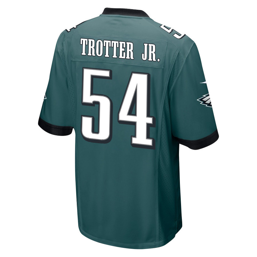 Jeremiah Trotter Jr. 54 Philadelphia Eagles Super Bowl LIX New Orleans Patch Game Men Jersey - Midnight Green