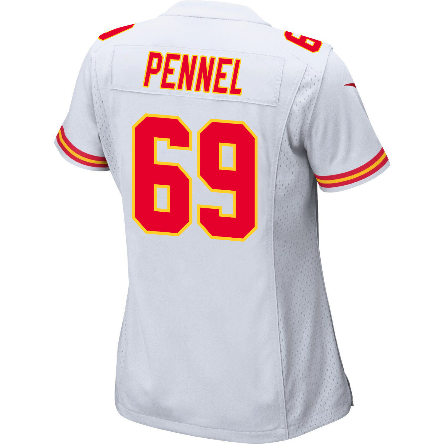 Mike Pennel 69 Kansas City Chiefs Super Bowl LVIII Patch Game Women Jersey - White
