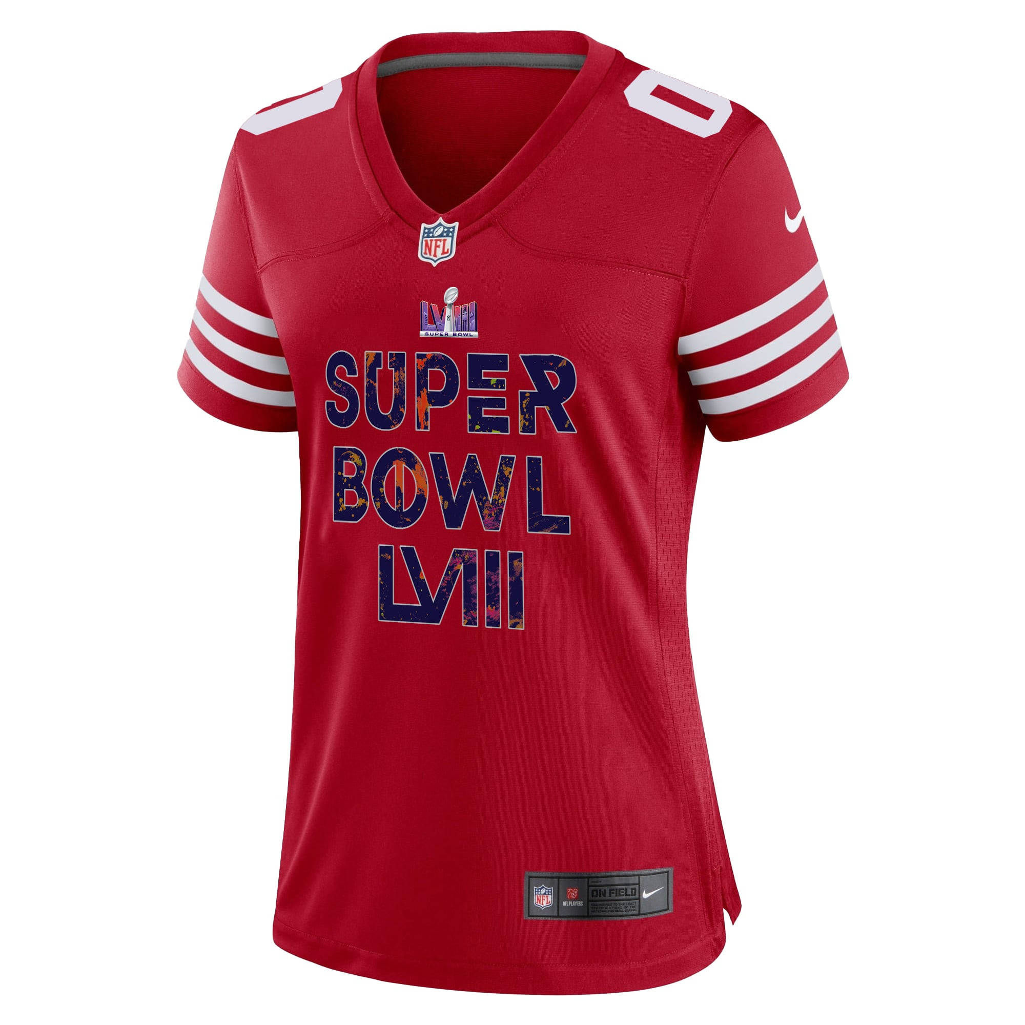 San Francisco 49ers Super Bowl LVIII Vintage Game Jersey - Women, Red V42
