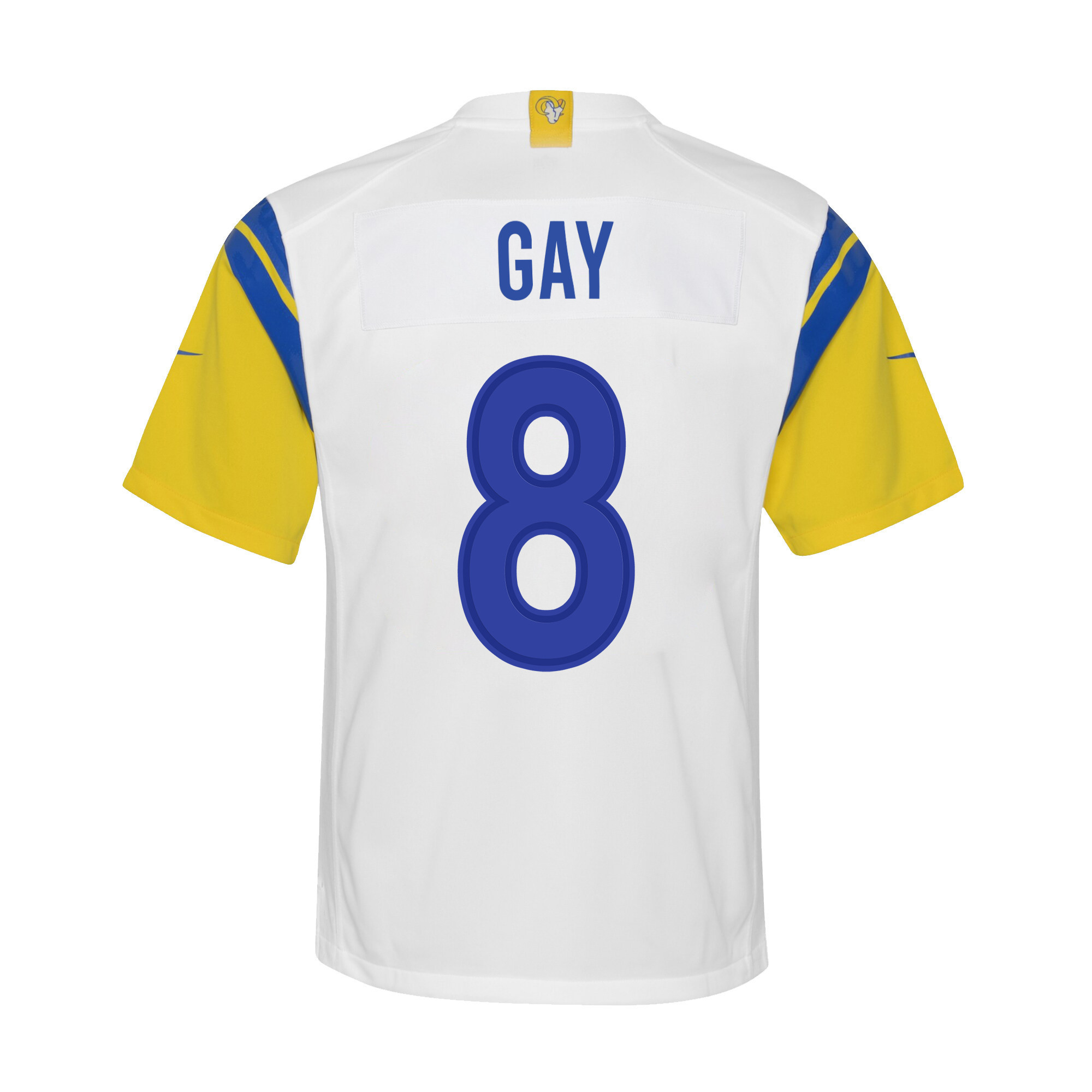 Super Bowl LVI Champions Los Angeles Rams Matt Gay 8 White Youth's Jersey Jersey