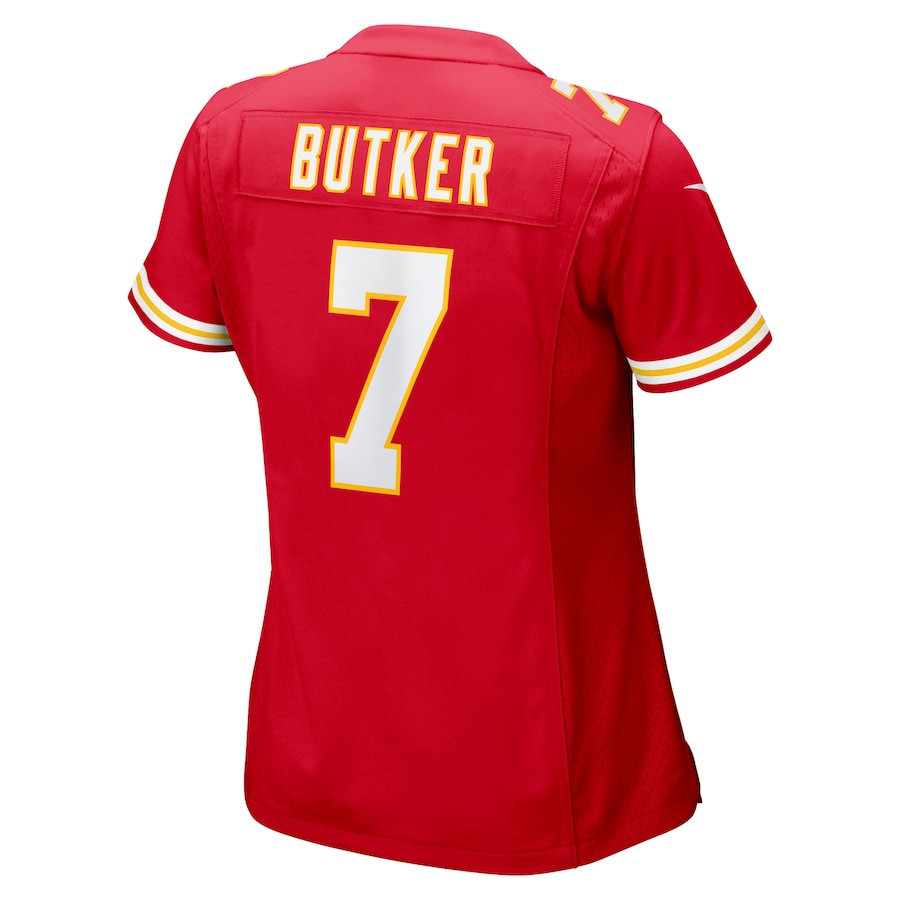 Harrison Butker #7 Kansas City Chiefs Super Bowl LIX Women's Jersey - Red
