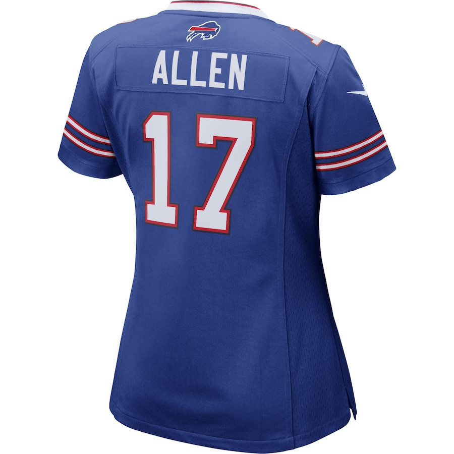 Josh Allen #17 Buffalo Bills Super Bowl LIX Women's Jersey - Royal