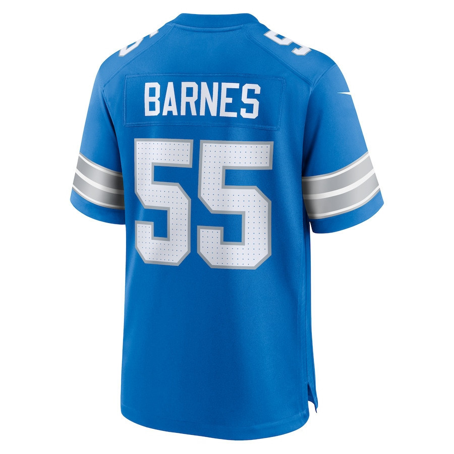 Derrick Barnes #55 Detroit Lions Super Bowl LIX YOUTH Jersey - Blue