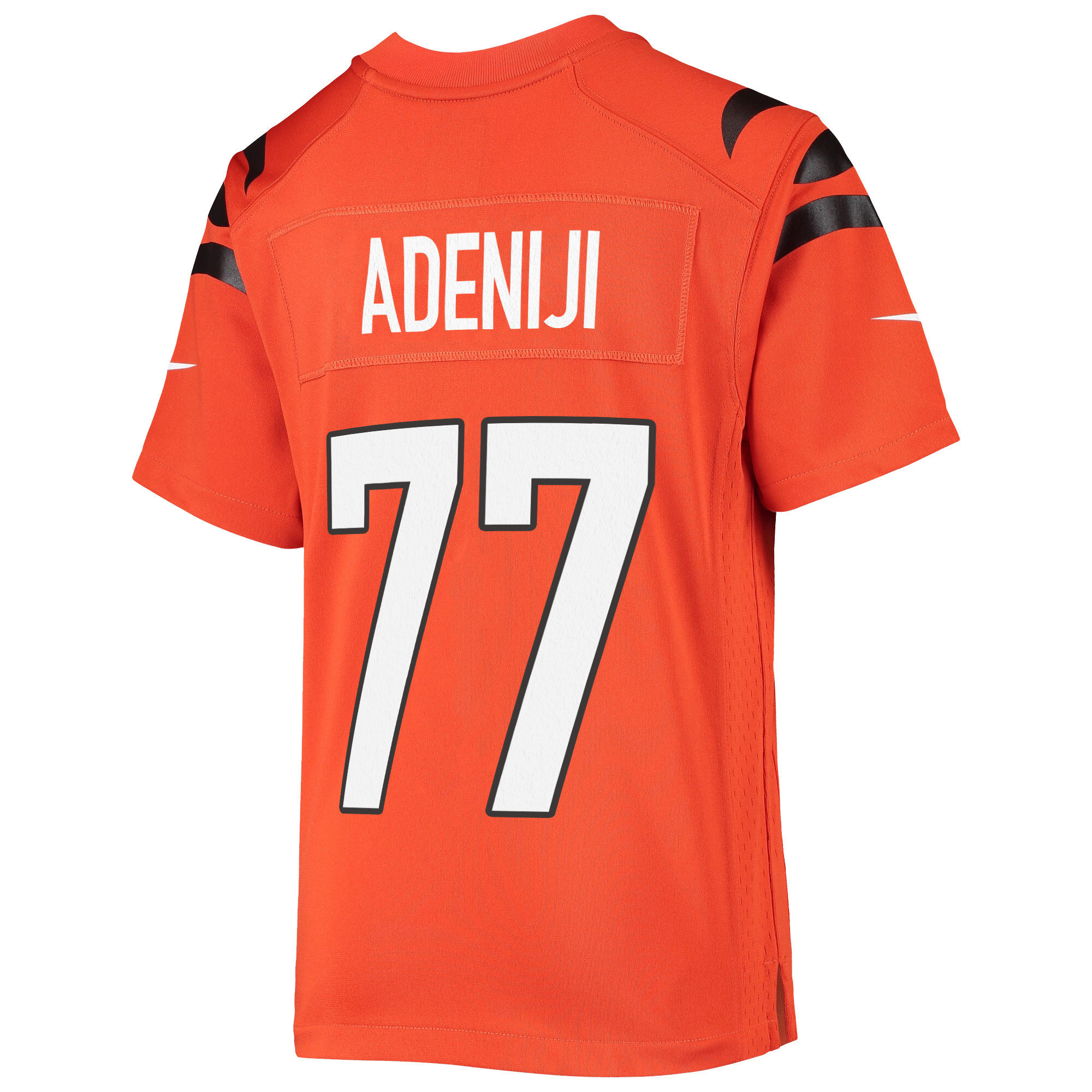 Super Bowl LVI Champions Cincinnati Bengals Hakeem Adeniji 77 Orange Youth's Jersey Jersey