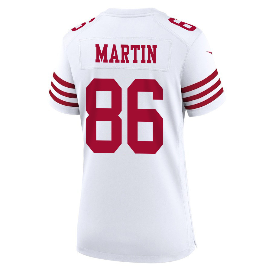 Tay Martin 86 San Francisco 49ers Super Bowl LVIII Patch Game Women Jersey - White