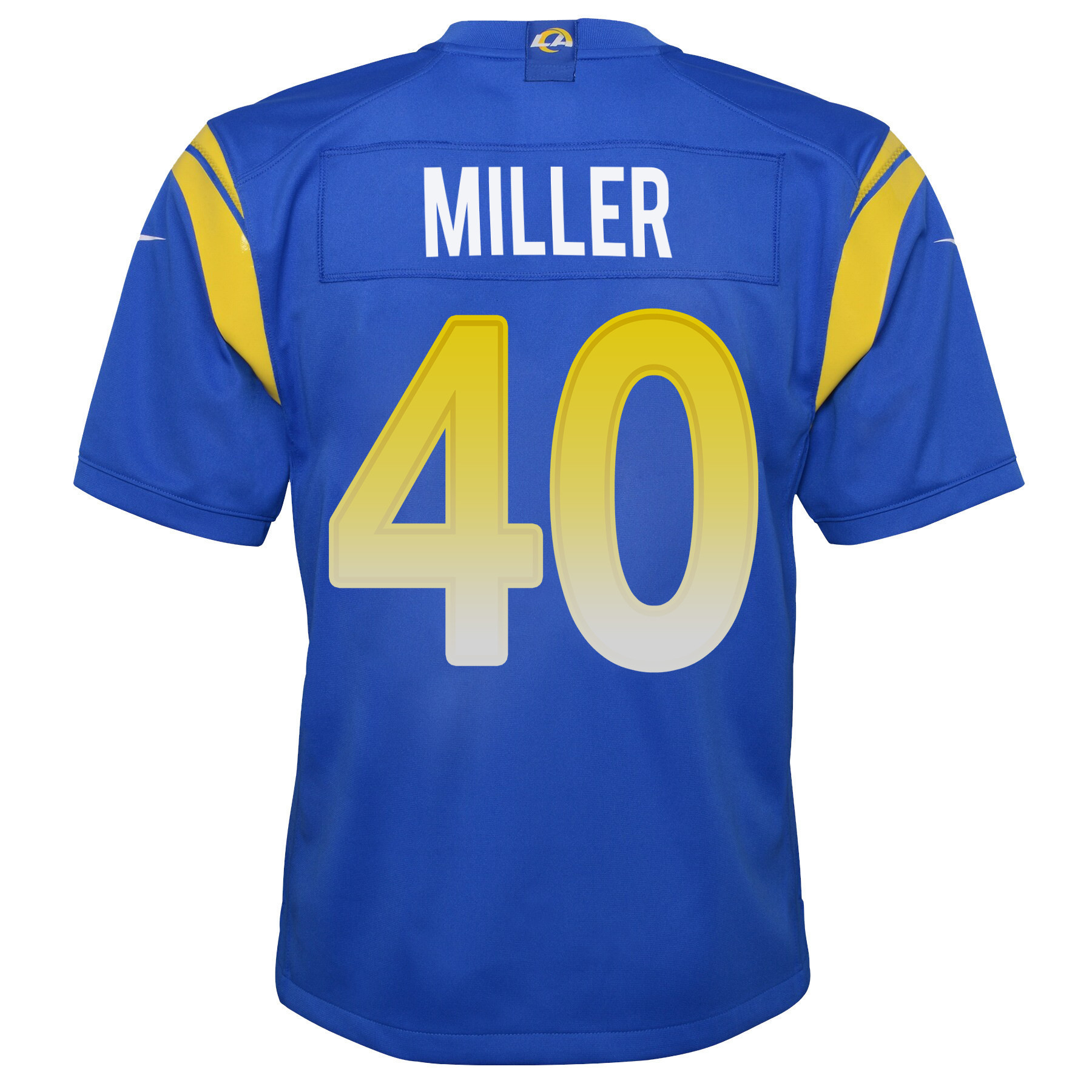 Super Bowl LVI Champions Los Angeles Rams Von Miller 40 Royal Youth's Jersey Jersey