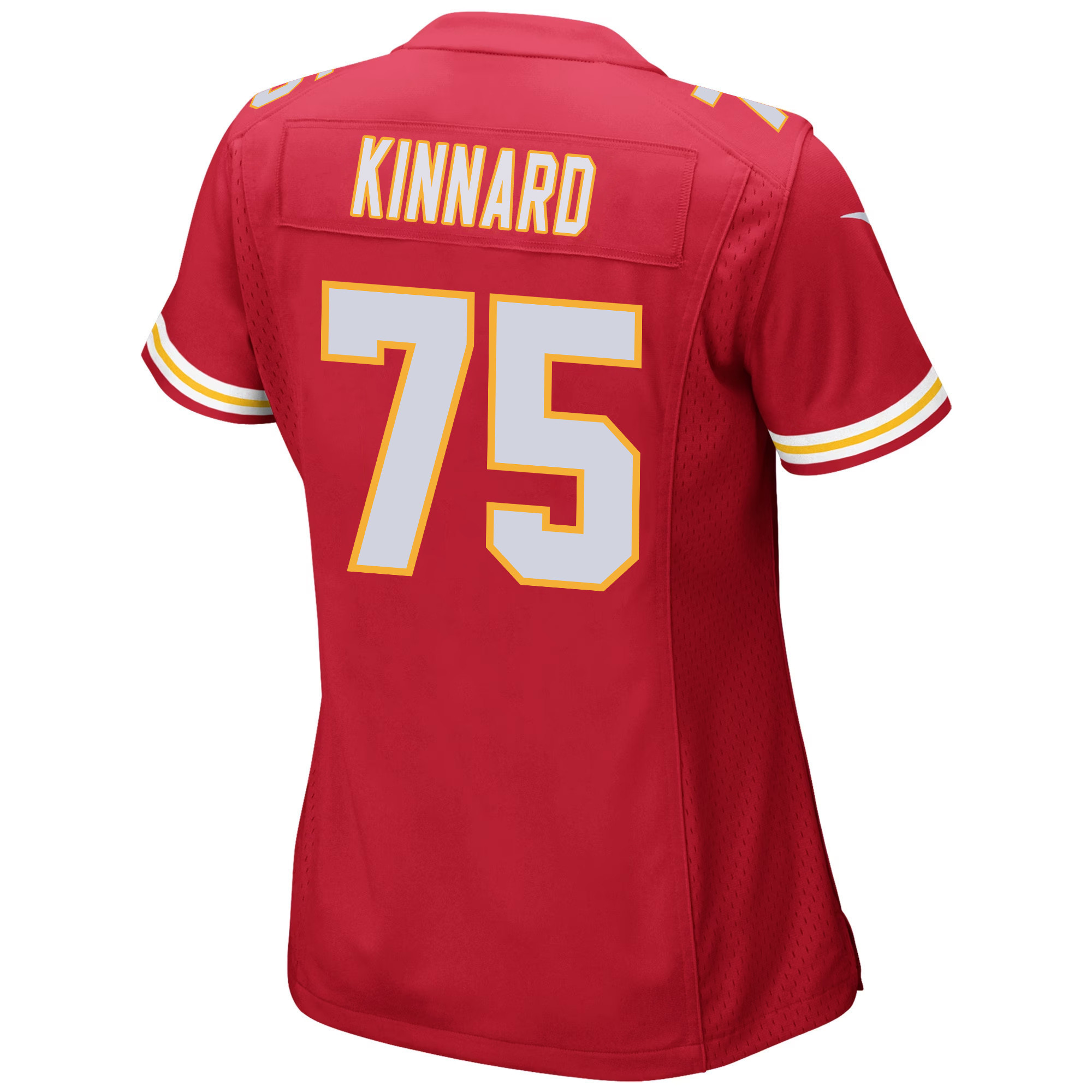 Darian Kinnard 75 Kansas City Chiefs Super Bowl LVIII Patch Game Women Jersey - Red