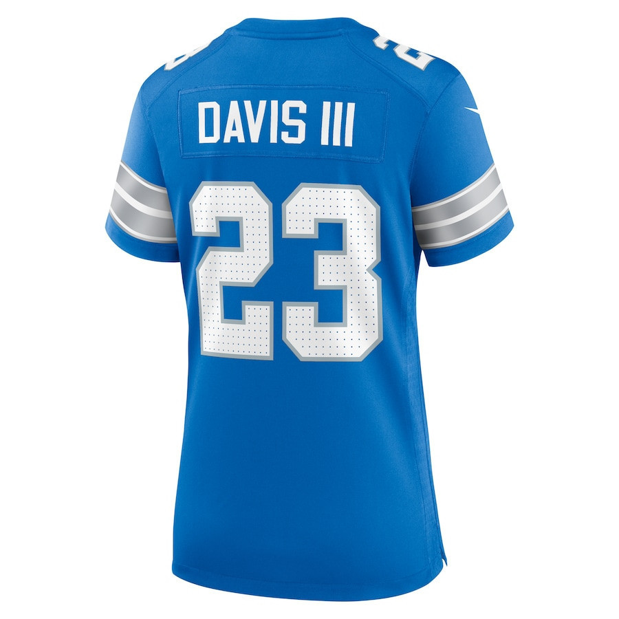 Carlton Davis #23 Detroit Lions Super Bowl LIX Women's Jersey - Blue