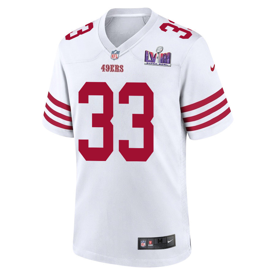 Logan Ryan 33 San Francisco 49ers Super Bowl LVIII Patch Game Men Jersey - White