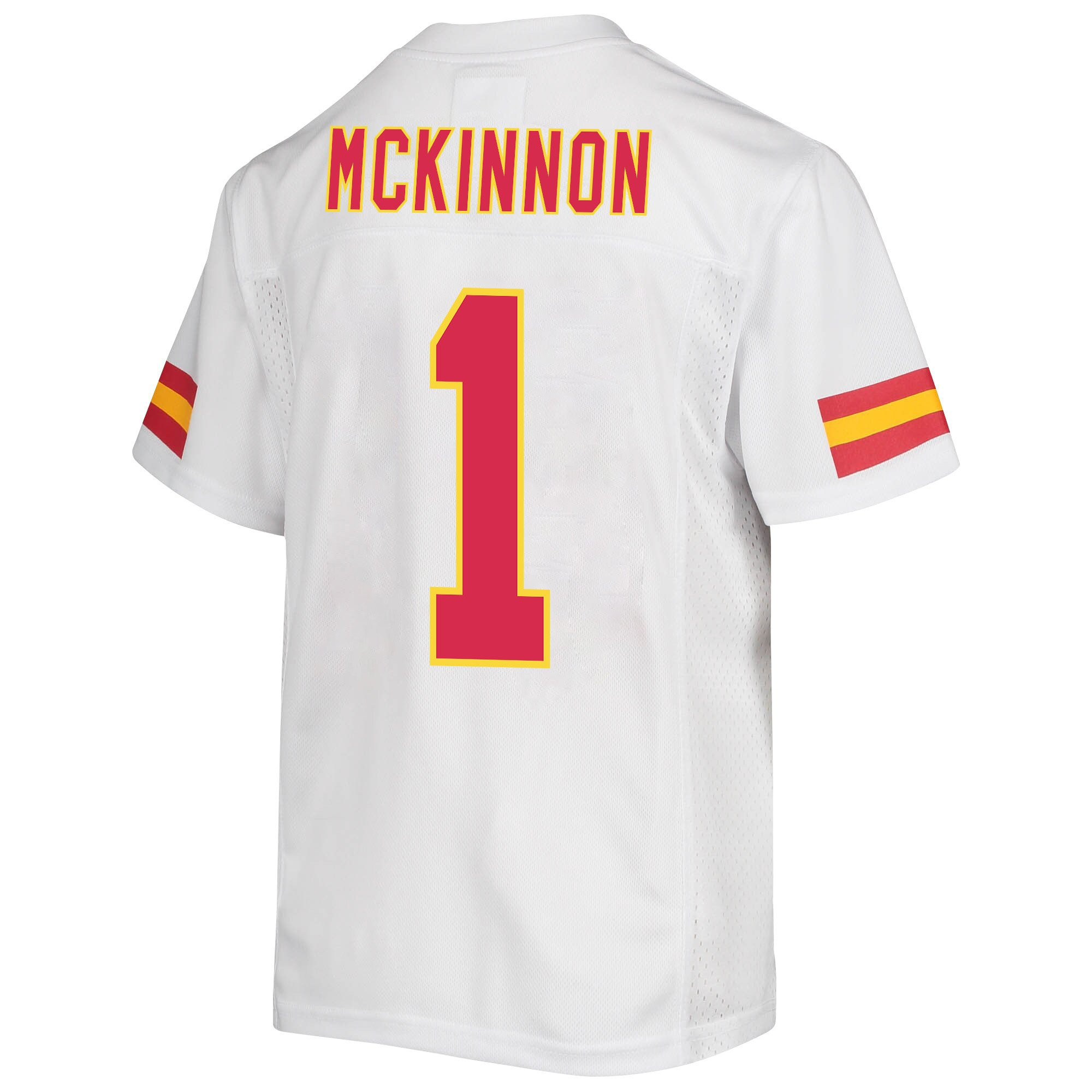 Jerick McKinnon 1 Kansas City Chiefs Super Bowl LVII Champions Youth Game Jersey - White