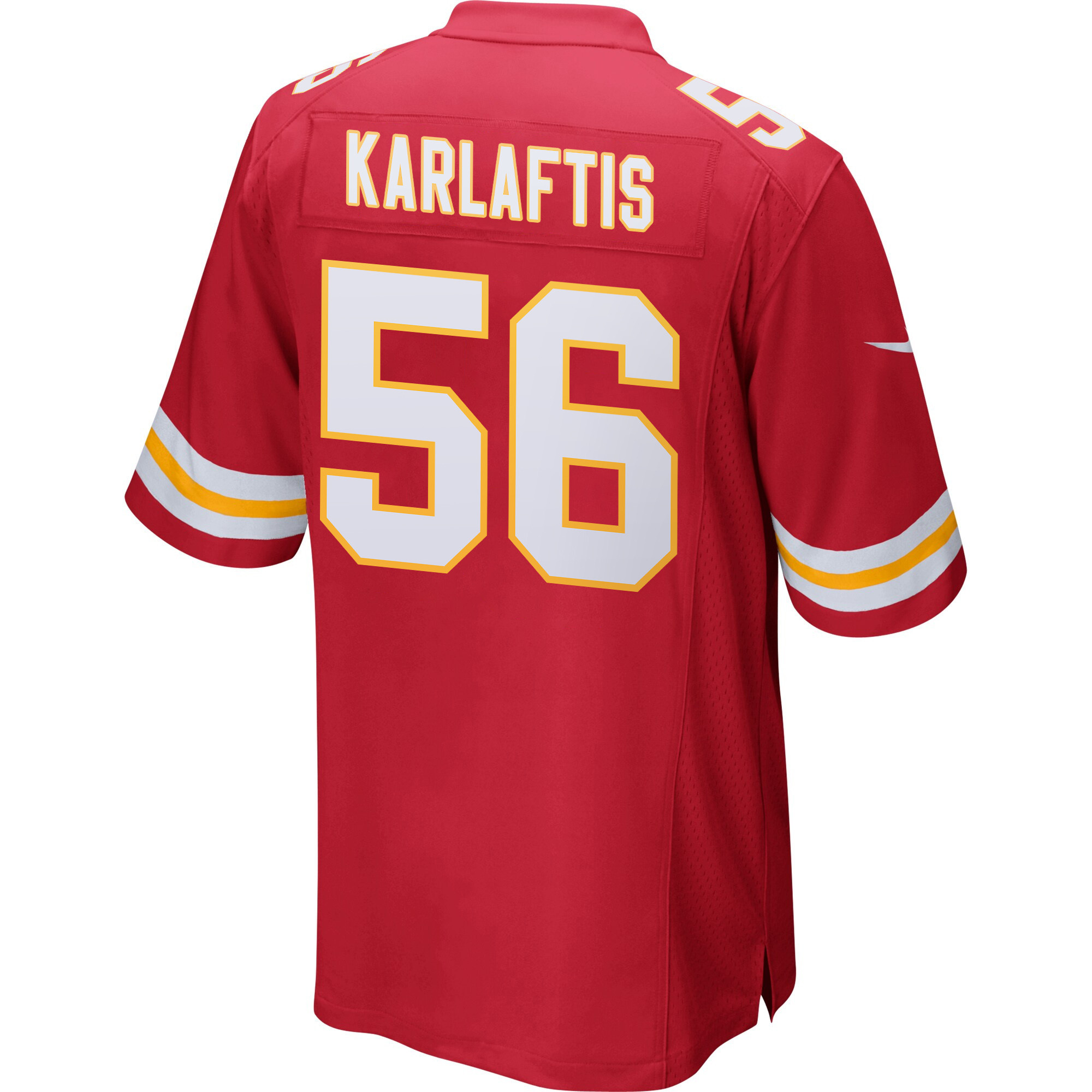George Karlaftis 56 Kansas City Chiefs Super Bowl LIX New Orleans Patch Game Men Jersey - Red