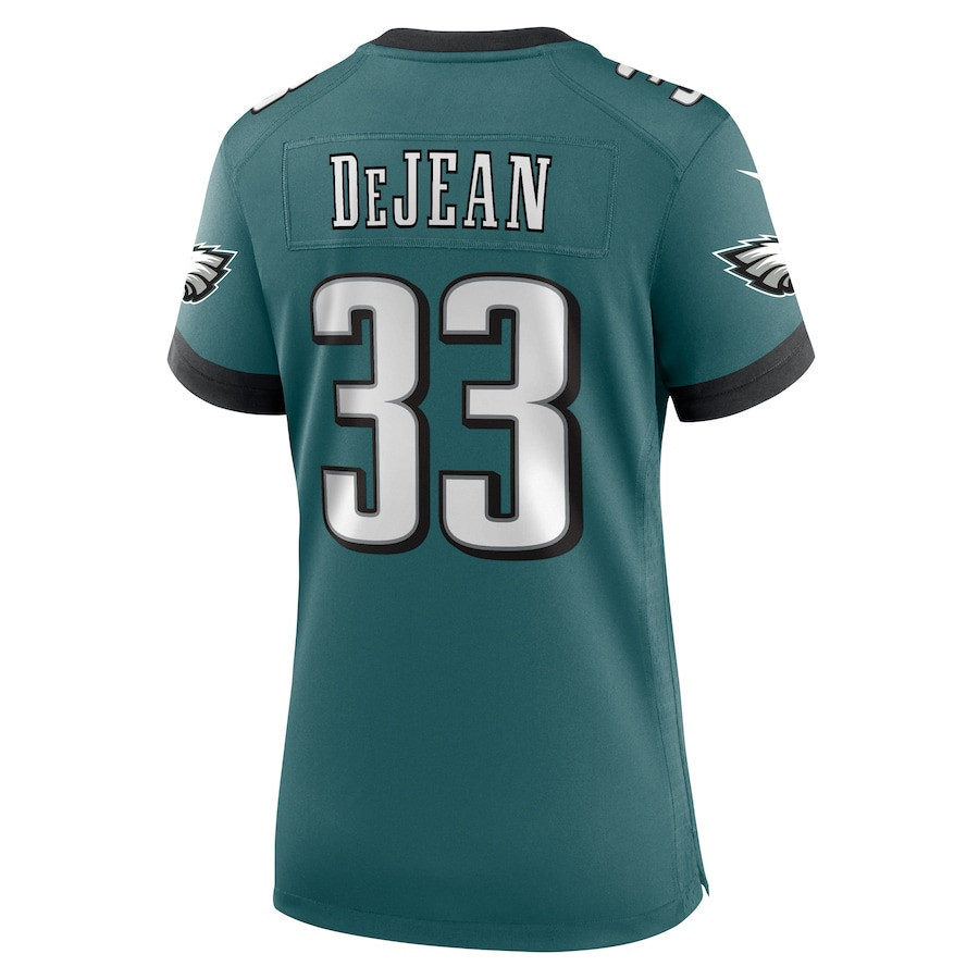 Cooper DeJean #33 Philadelphia Eagles Super Bowl LIX Women's Jersey - Midnight Green