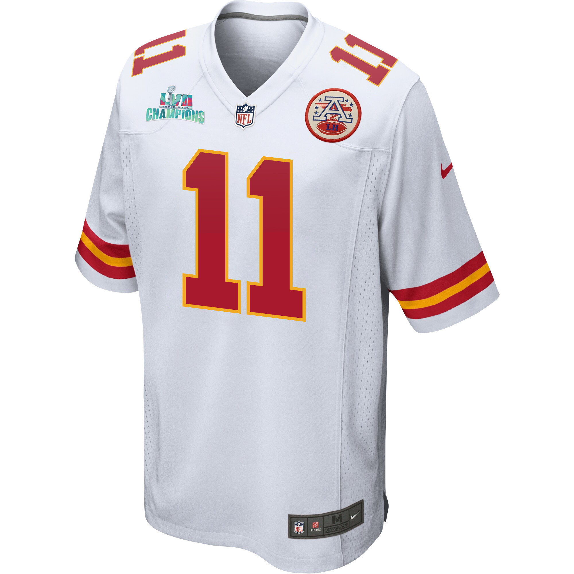 Marquez Valdes-Scantling 11 Kansas City Chiefs Super Bowl LVII Champions Men Game Jersey - White