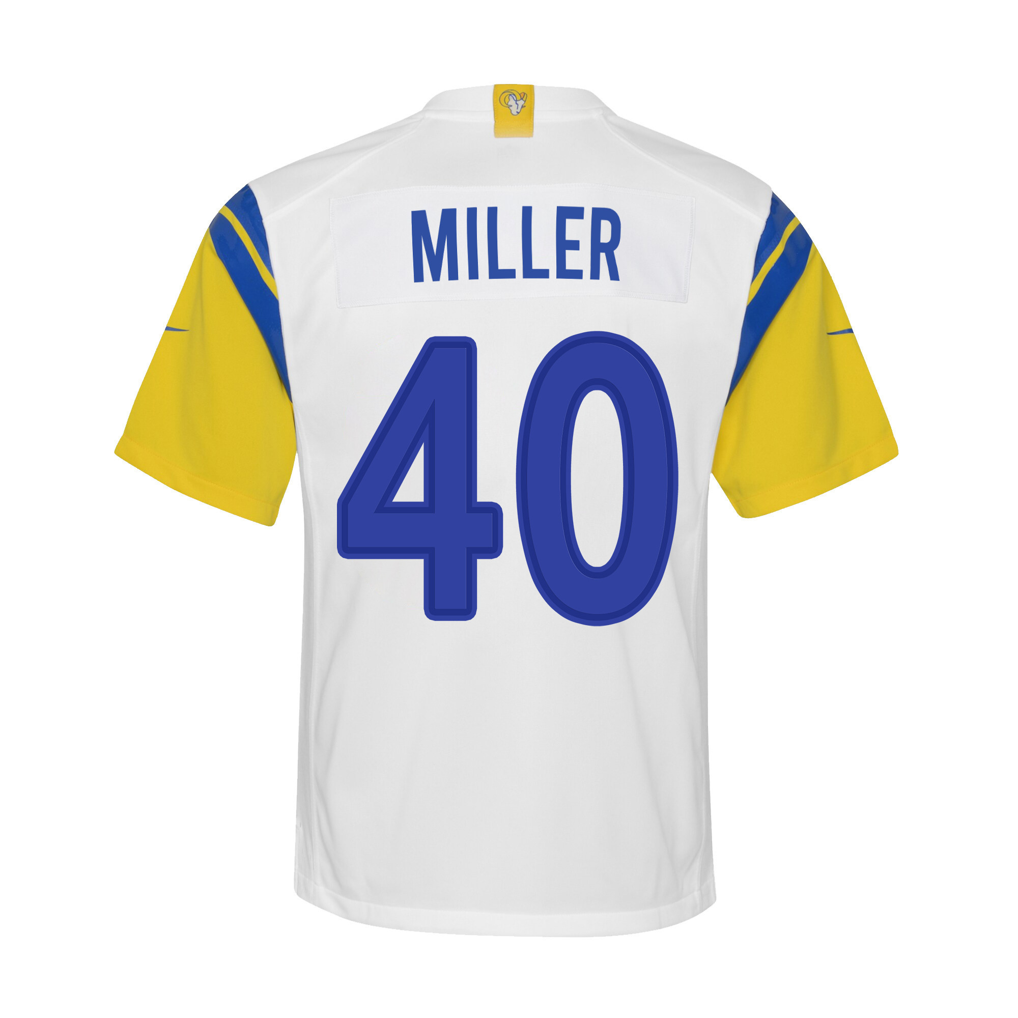 Super Bowl LVI Champions Los Angeles Rams Von Miller 40 White Youth's Jersey Jersey