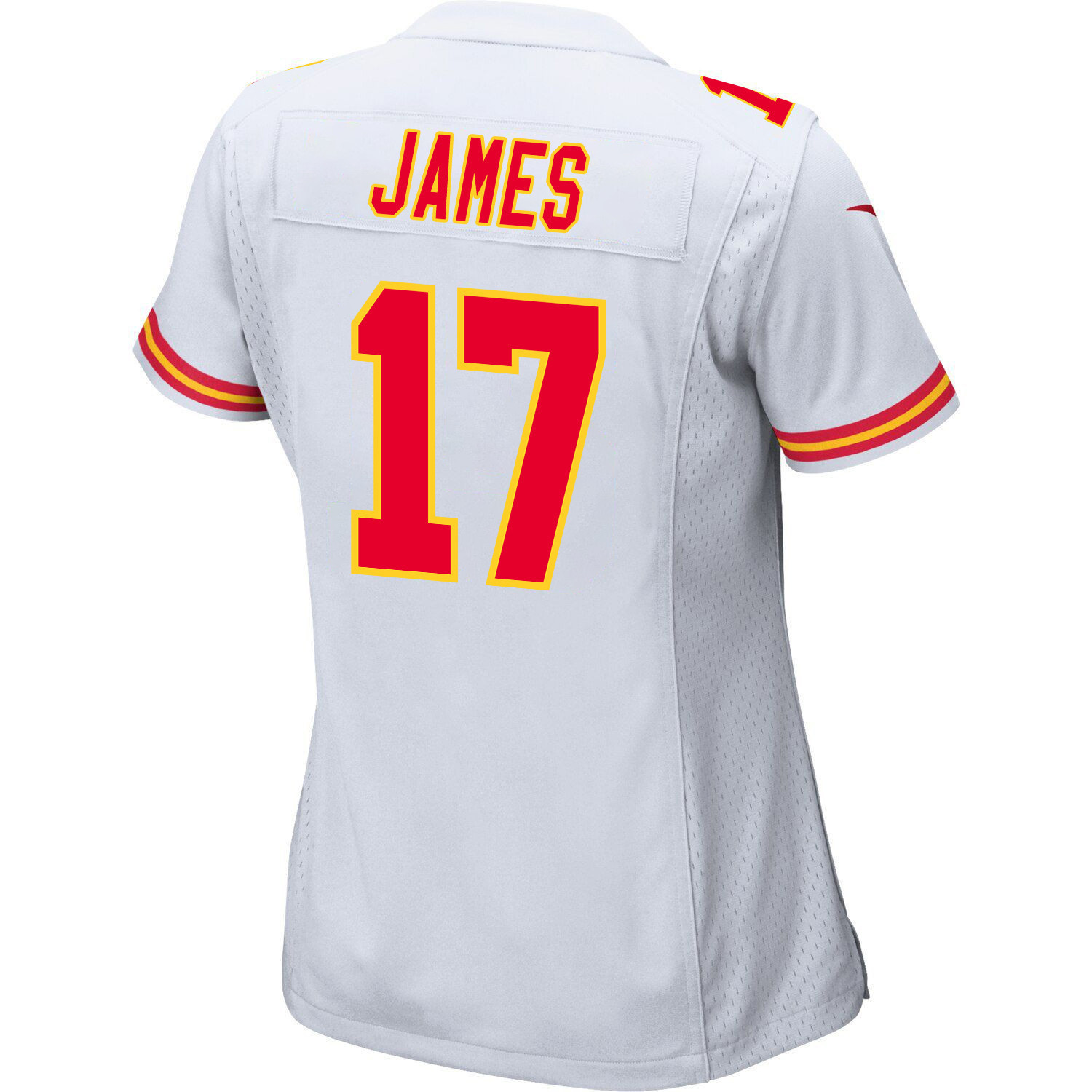 Richie James 17 Kansas City Chiefs Super Bowl LVIII Patch Game Women Jersey - White