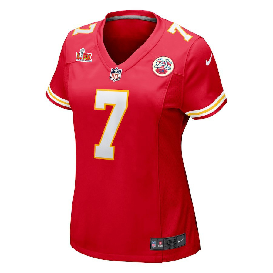Harrison Butker #7 Kansas City Chiefs Super Bowl LIX Women's Jersey - Red