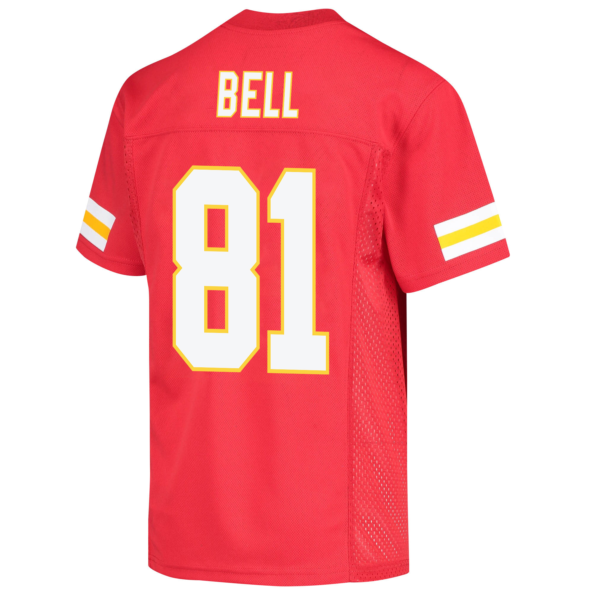 Blake Bell 81 Kansas City Chiefs Super Bowl LVII Champions 3 Stars Youth Game Jersey - Red