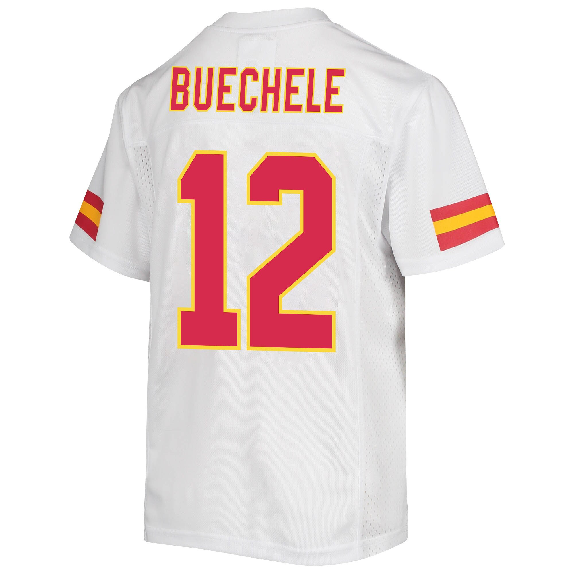 Shane Buechele 12 Kansas City Chiefs Super Bowl LVII Champions Youth Game Jersey - White