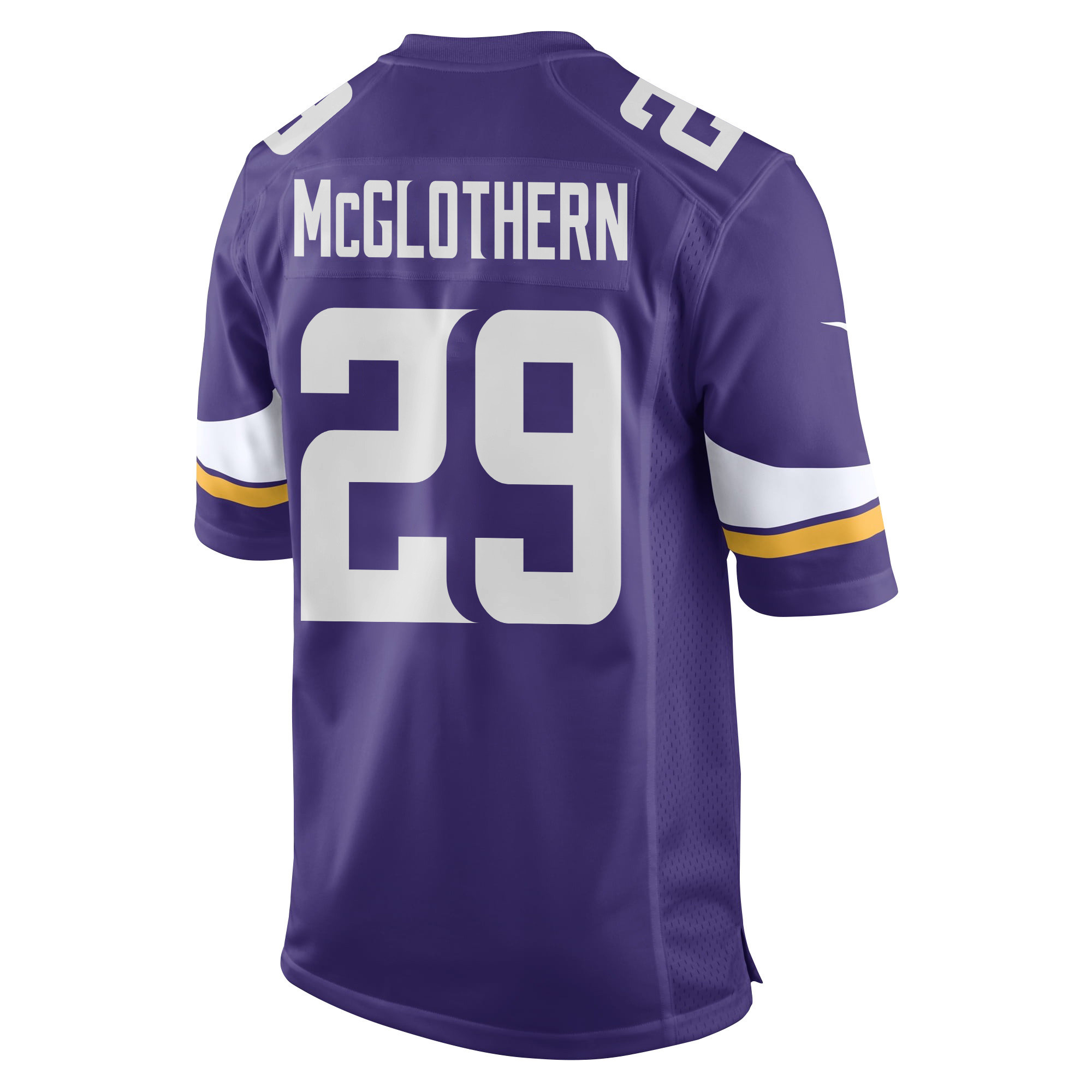 Dwight McGlothern 29 Minnesota Vikings Super Bowl LIX New Orleans Patch Game Men Jersey - Purple