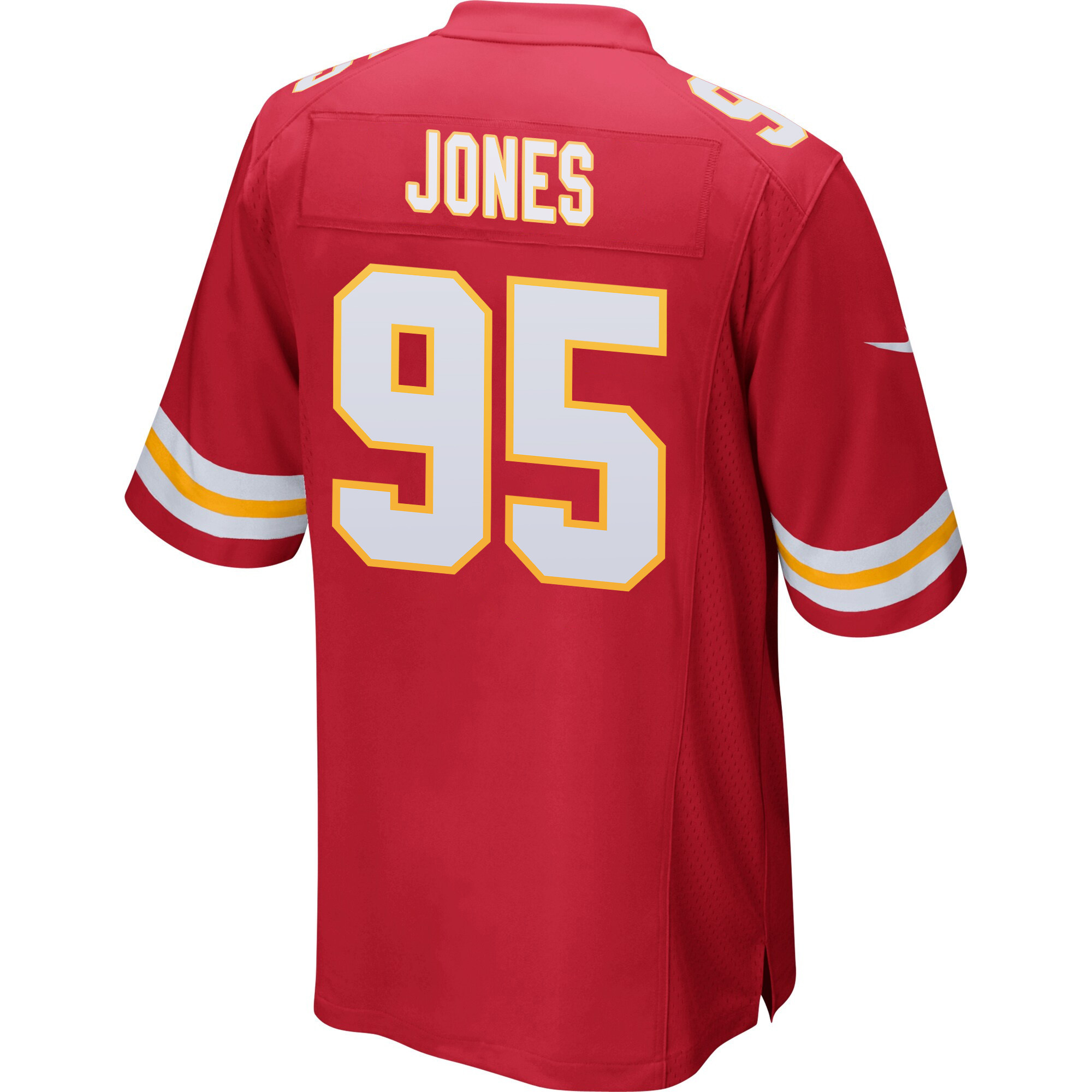 Chris Jones 95 Kansas City Chiefs Super Bowl LVIII Patch Game Men Jersey - Red