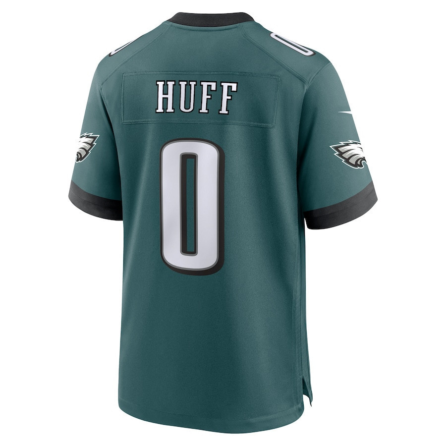 Bryce Huff #0 Philadelphia Eagles Super Bowl LIX YOUTH Jersey - Midnight Green