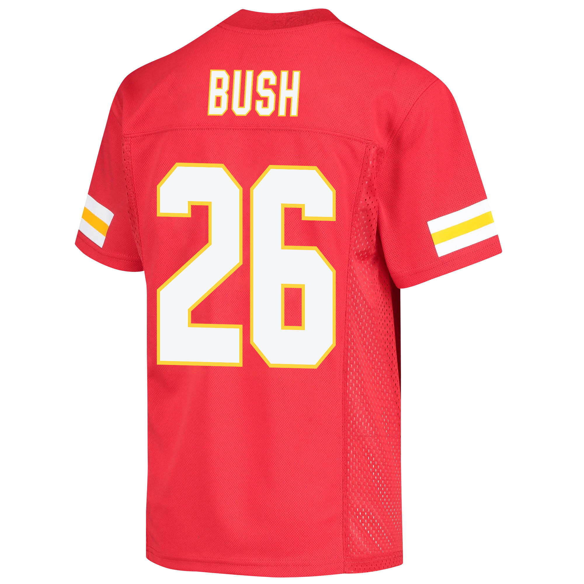 Deon Bush 26 Kansas City Chiefs Super Bowl LVII Champions 3 Stars Youth Game Jersey - Red