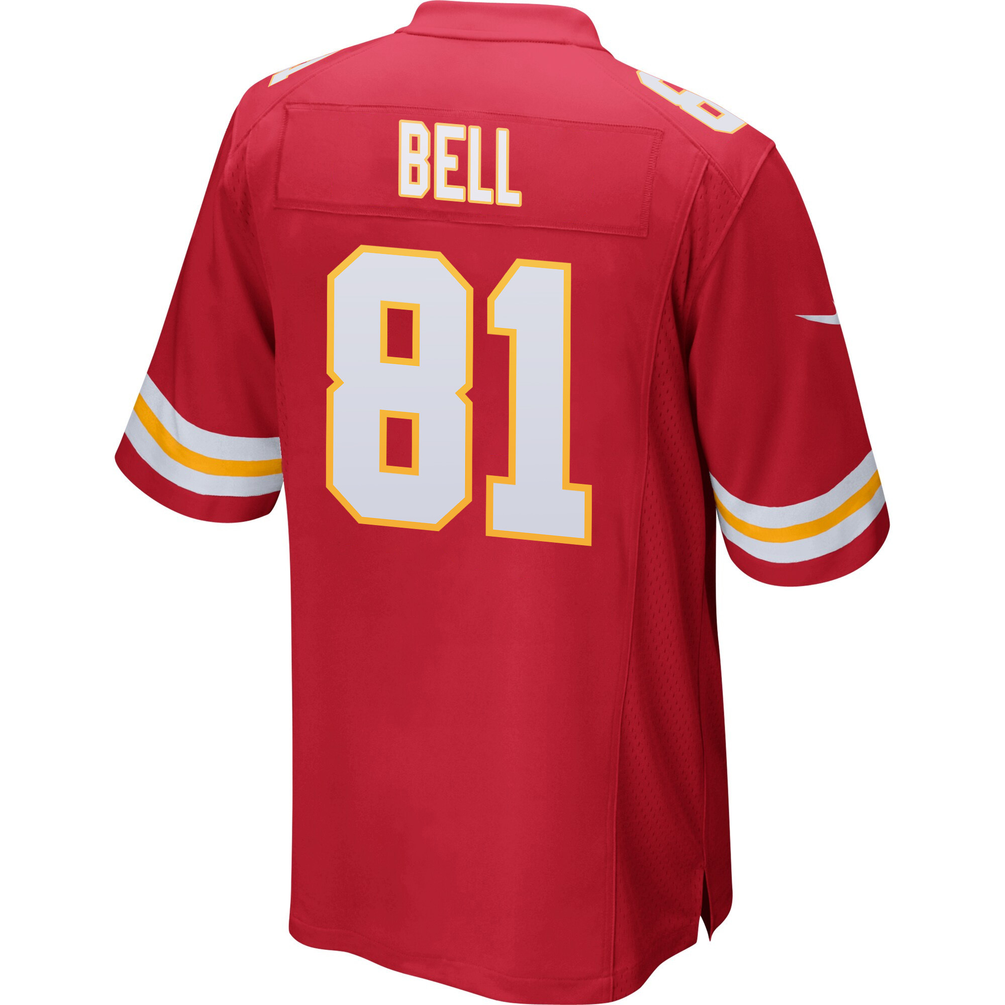 Blake Bell 81 Kansas City Chiefs Super Bowl LVIII Patch Game Men Jersey - Red