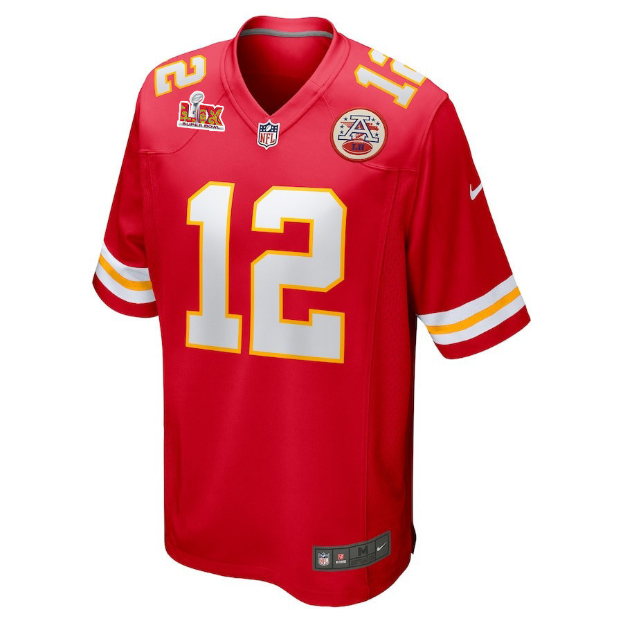 Jared Wiley #12 Kansas City Chiefs Super Bowl LIX YOUTH Jersey - Red