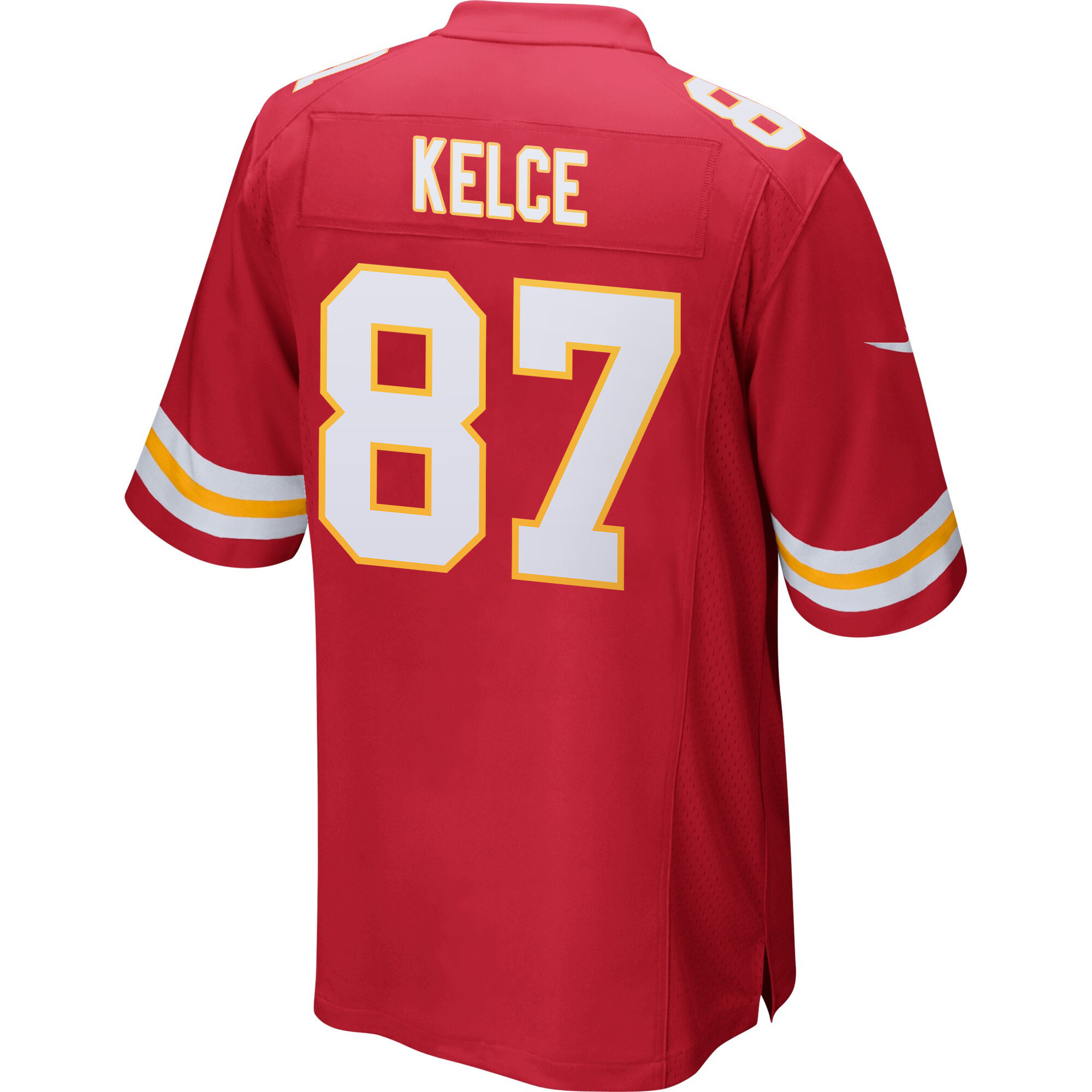 Travis Kelce 87 Kansas City Chiefs Super Bowl LIX New Orleans Patch Game Men Jersey - Red