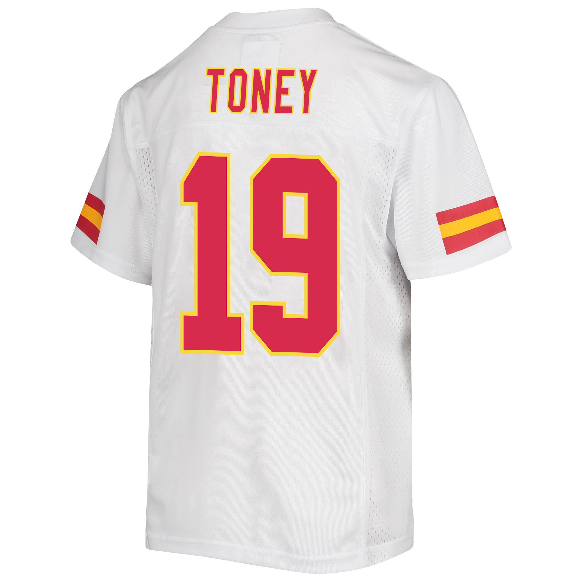 Kadarius Toney 19 Kansas City Chiefs Super Bowl LVII Champions 3 Stars Youth Game Jersey - White