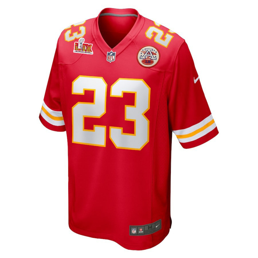 Drue Tranquill #23 Kansas City Chiefs Super Bowl LIX Jersey - Men's - Red
