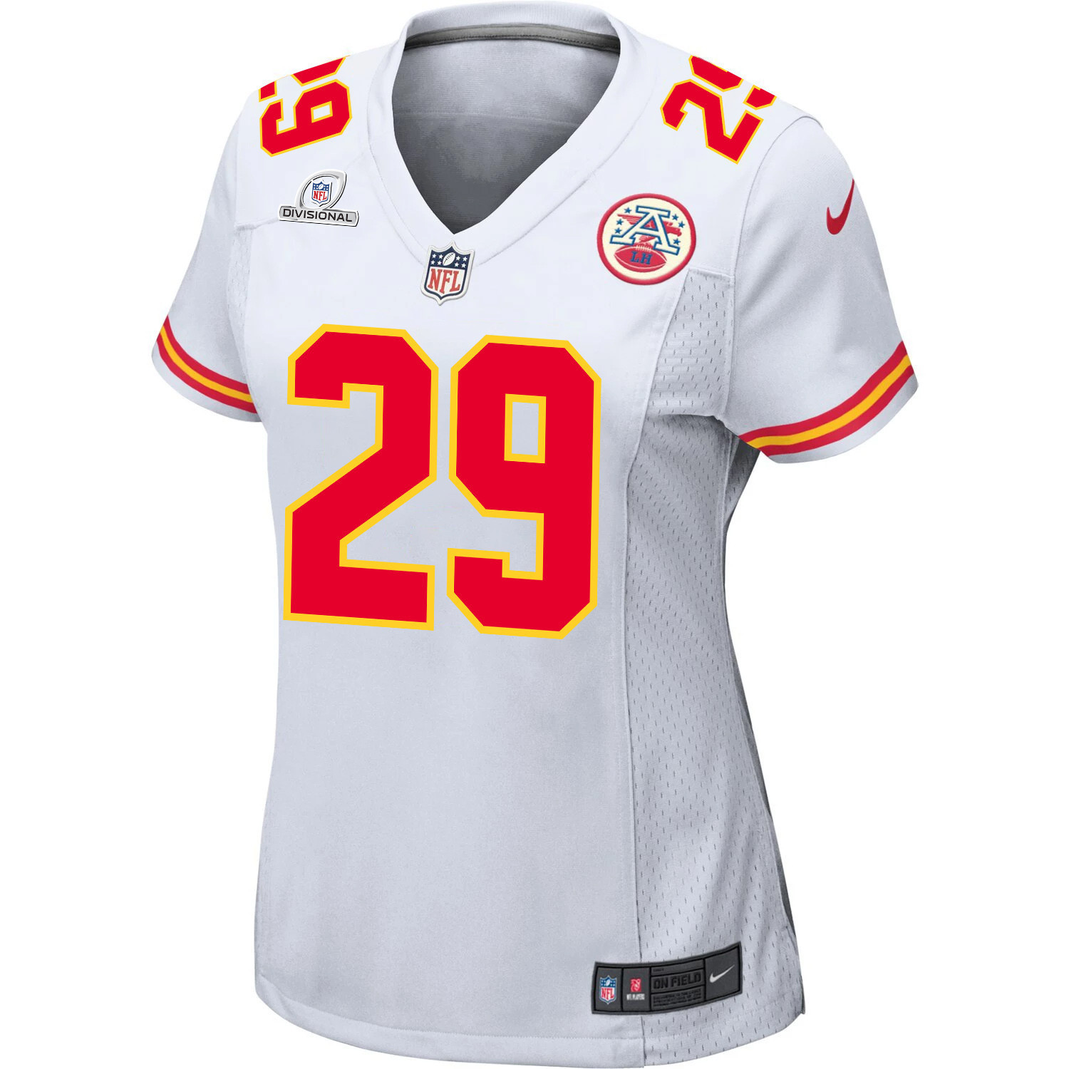 Leo Chenal 54 Kansas City Chiefs Super Bowl LVIII Patch Game Women Jersey - White