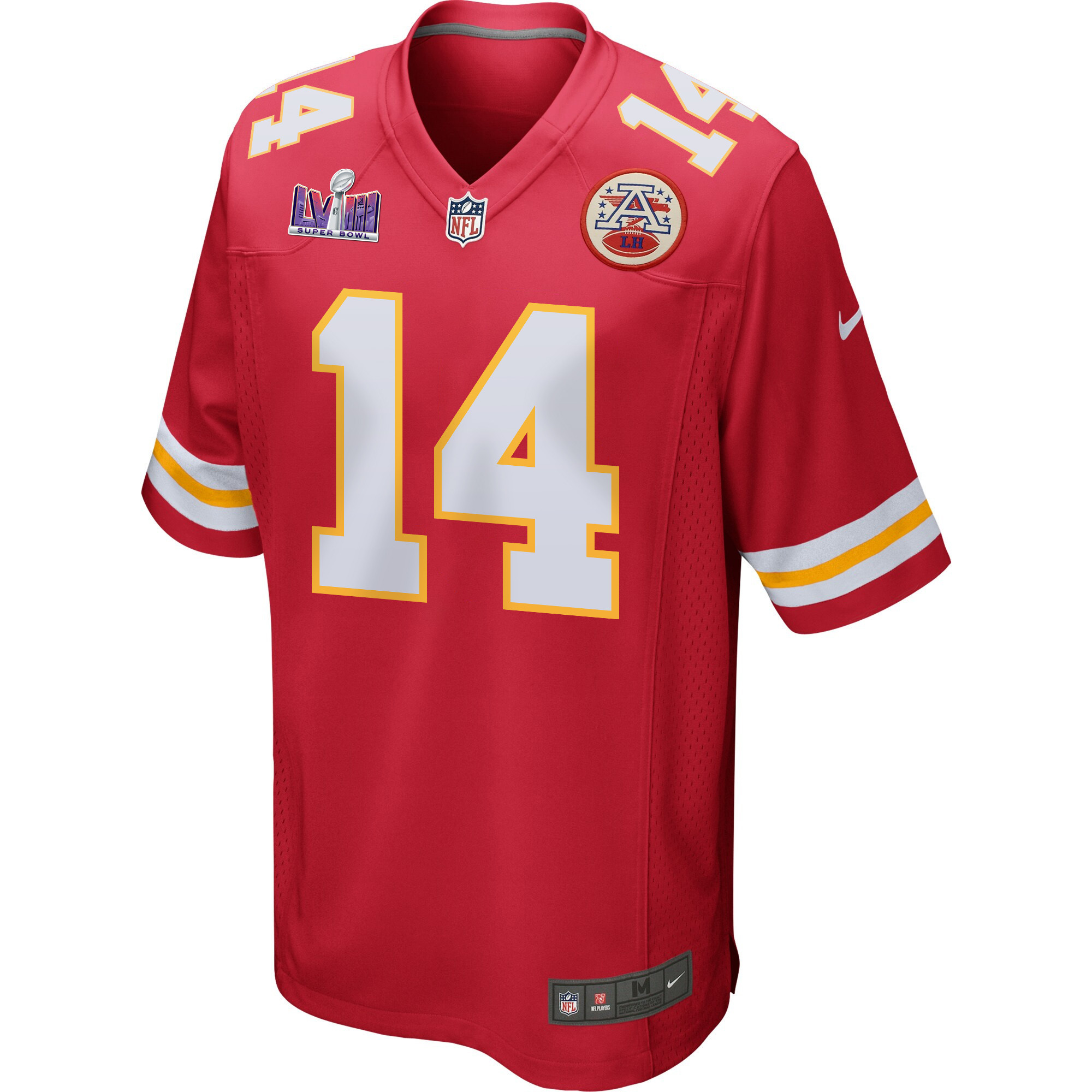 Cornell Powell 14 Kansas City Chiefs Super Bowl LVIII Patch Game Men Jersey - Red