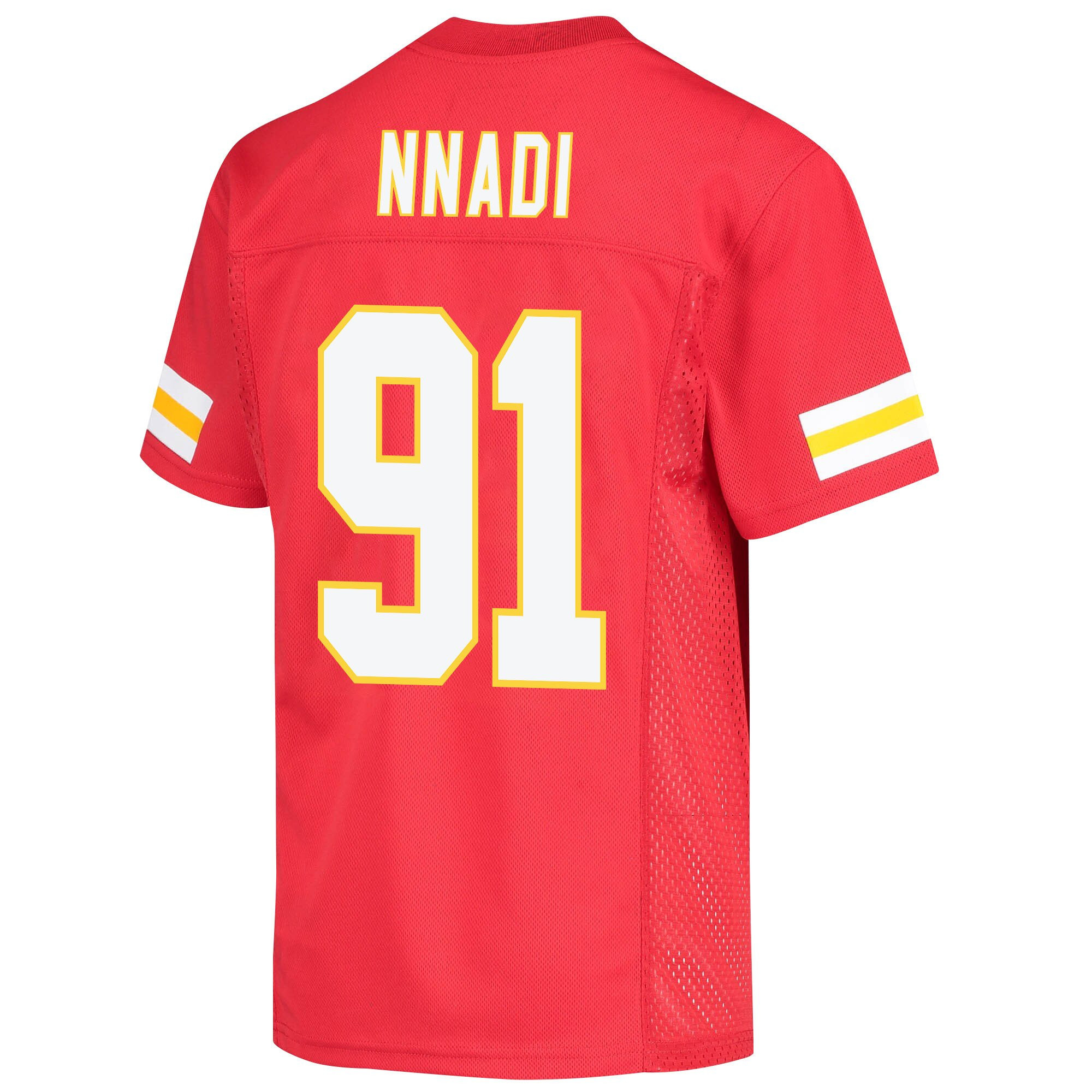 Derrick Nnadi 91 Kansas City Chiefs Super Bowl LVII Champions Youth Game Jersey - Red