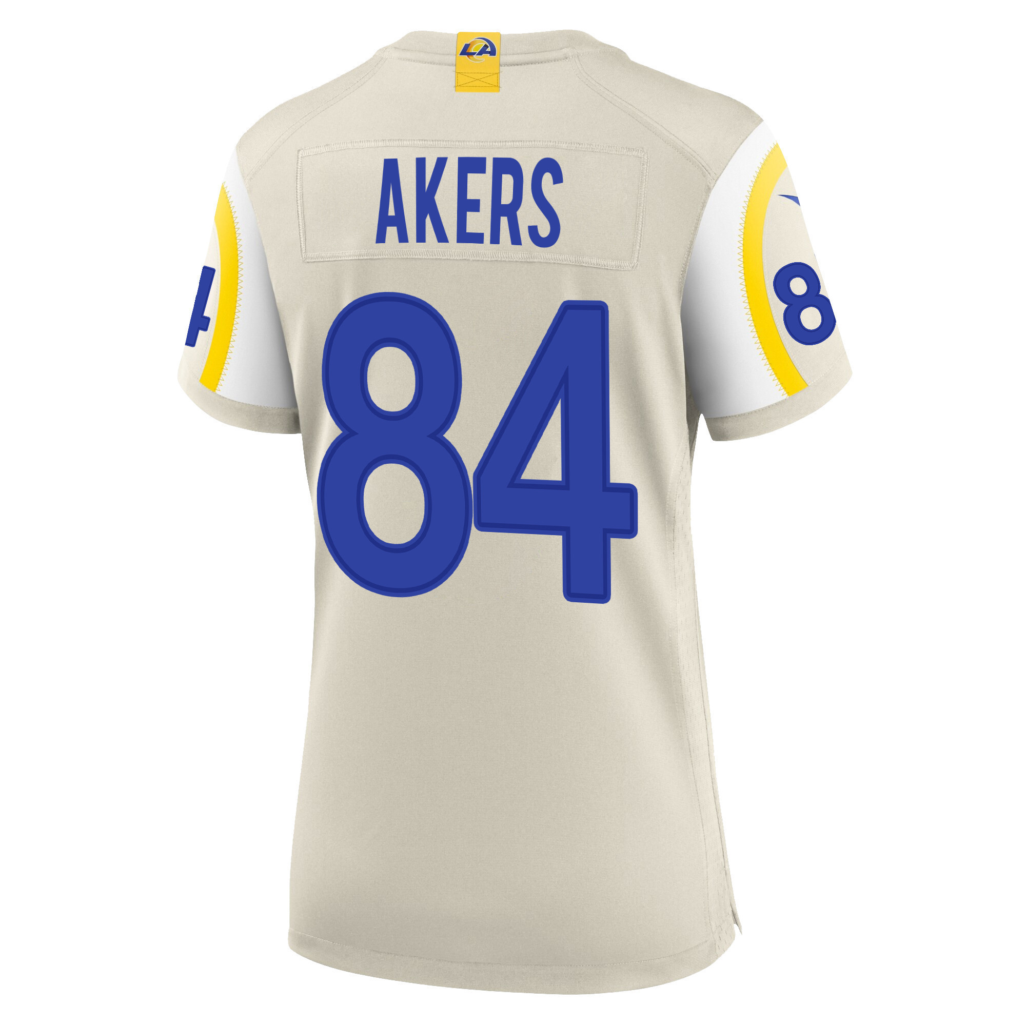 Super Bowl LVI Champions Los Angeles Rams Landen Akers 84 Bone Women's Jersey Jersey