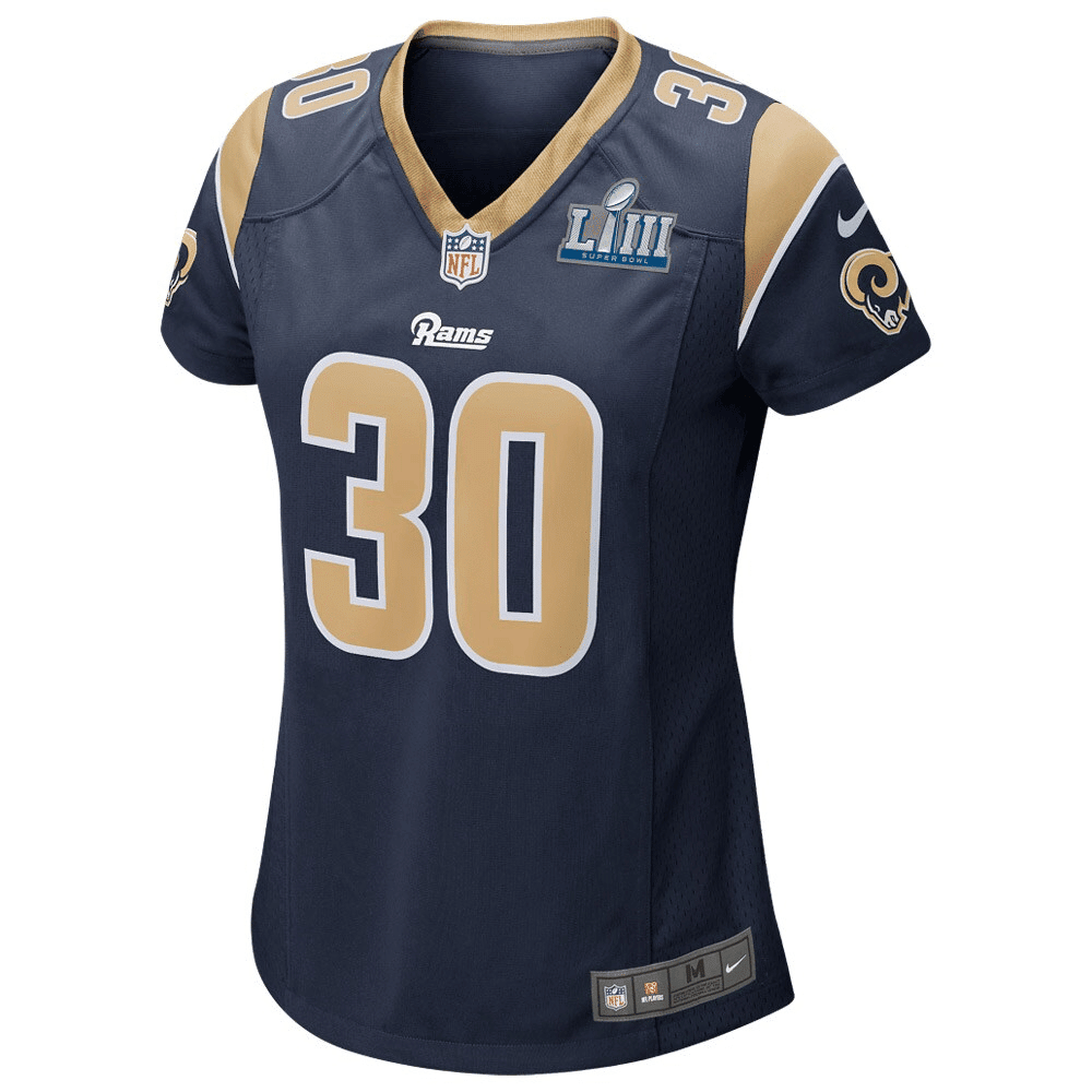 Todd Gurley II Los Angeles Rams Women's Super Bowl LIII Bound Game Jersey - Navy Jersey