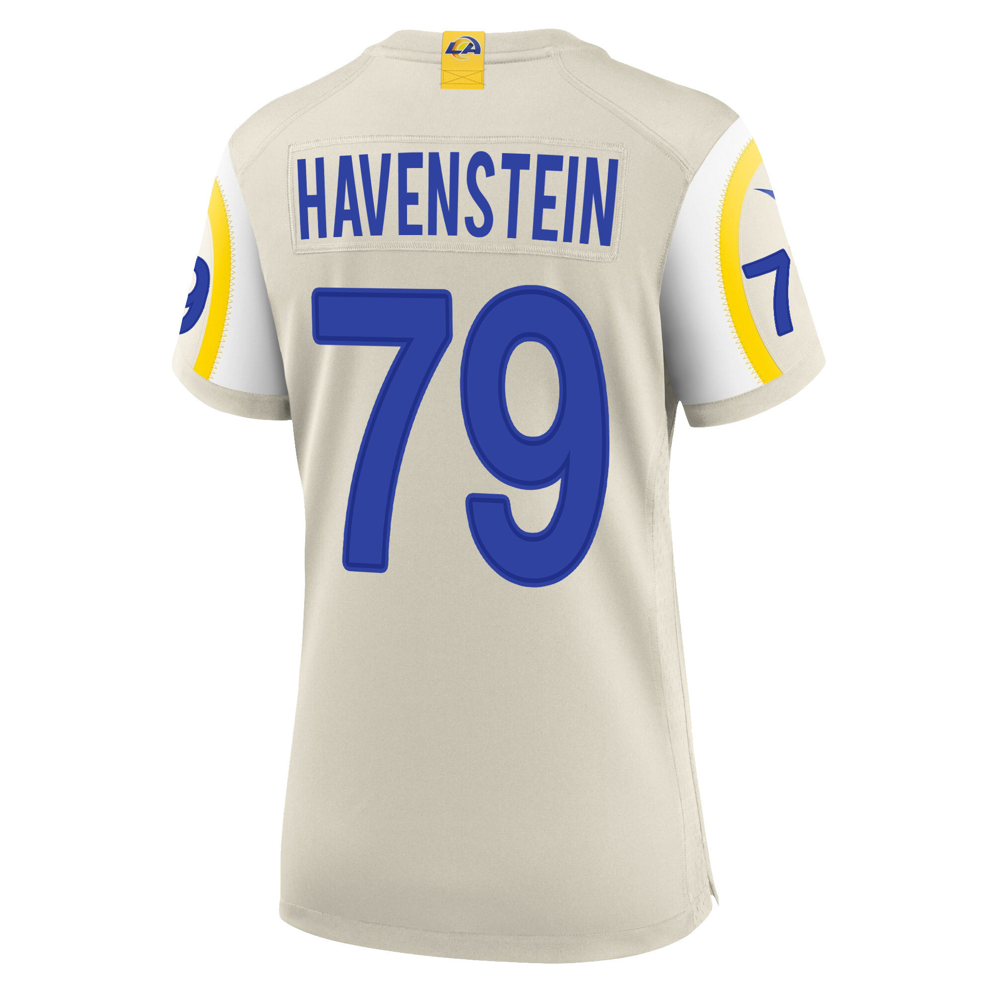 Super Bowl LVI Champions Los Angeles Rams Rob Havenstein 79 Bone Women's Jersey Jersey