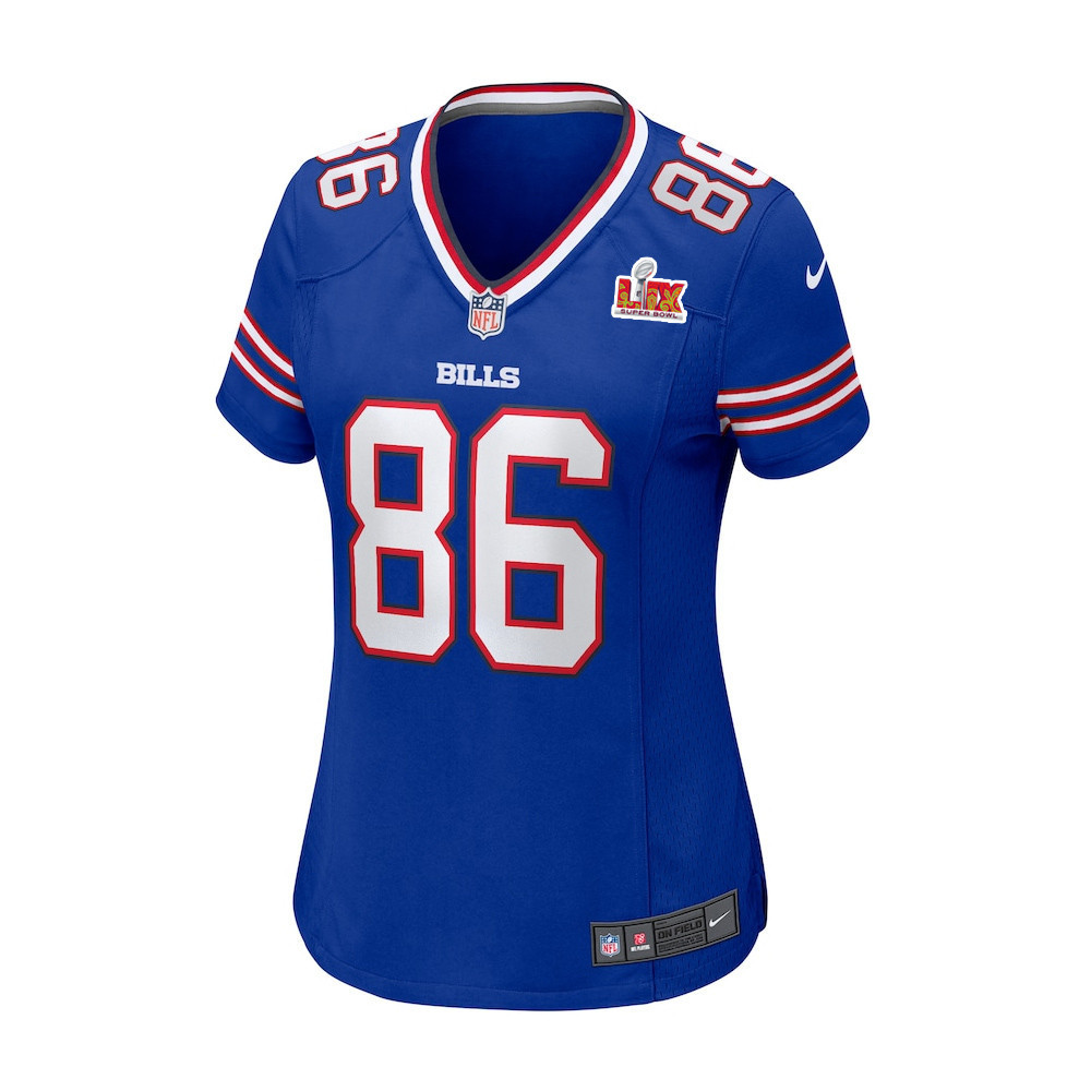 Dalton Kincaid #86 Buffalo Bills Super Bowl LIX Women's Jersey - Royal