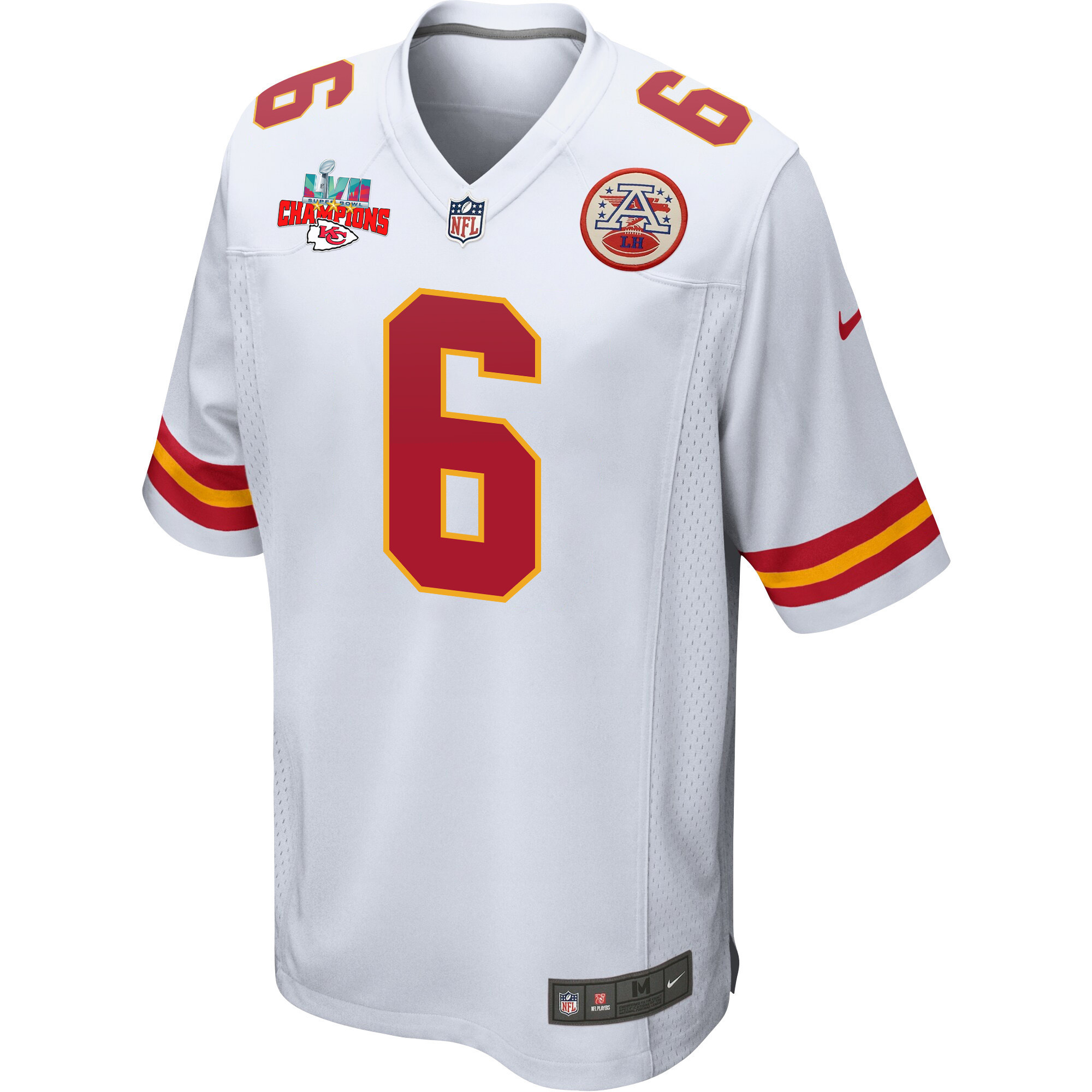 Bryan Cook 6 Kansas City Chiefs Super Bowl LVII Champions 3 Stars Men Game Jersey - White