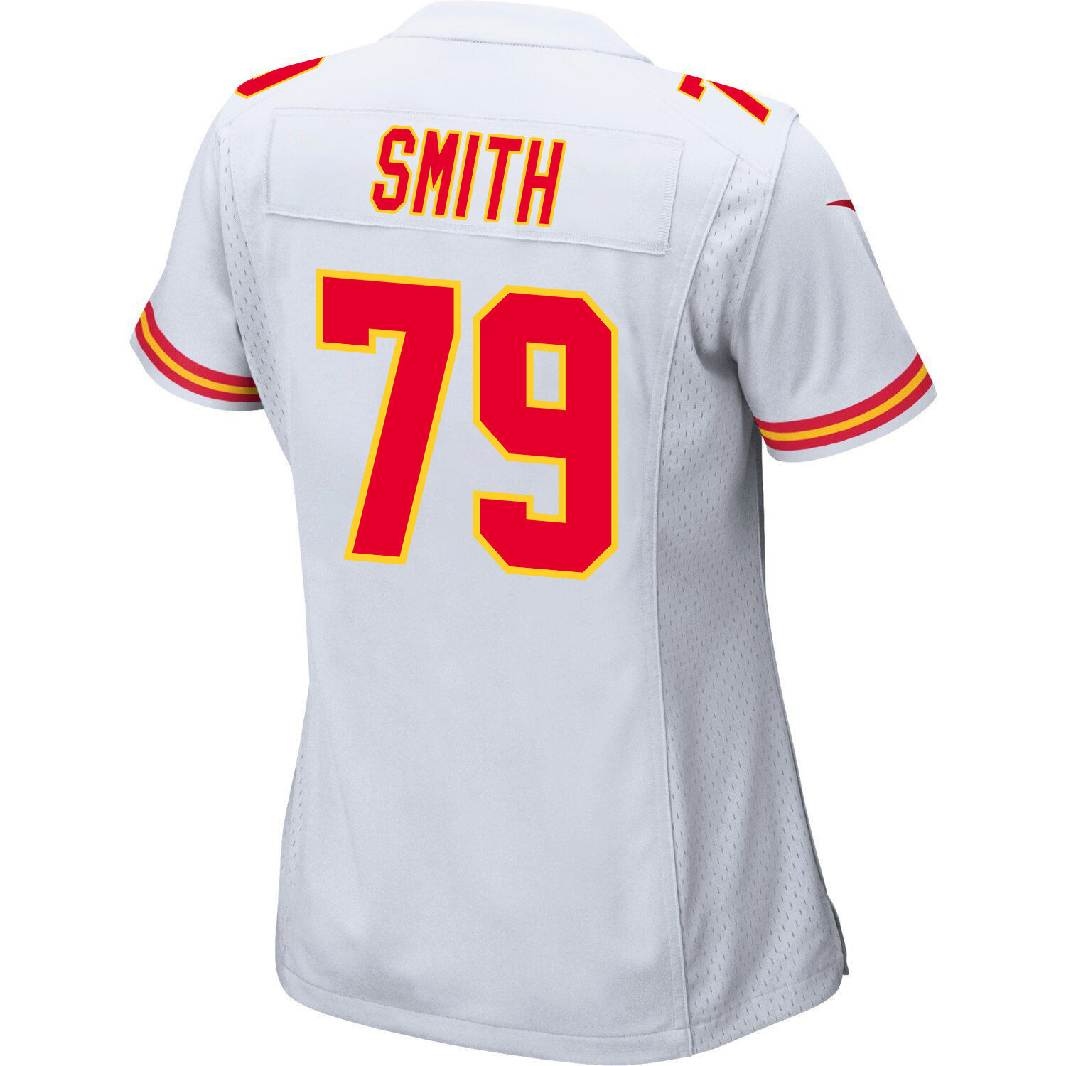 Donovan Smith 79 Kansas City Chiefs Super Bowl LVIII Patch Game Women Jersey - White