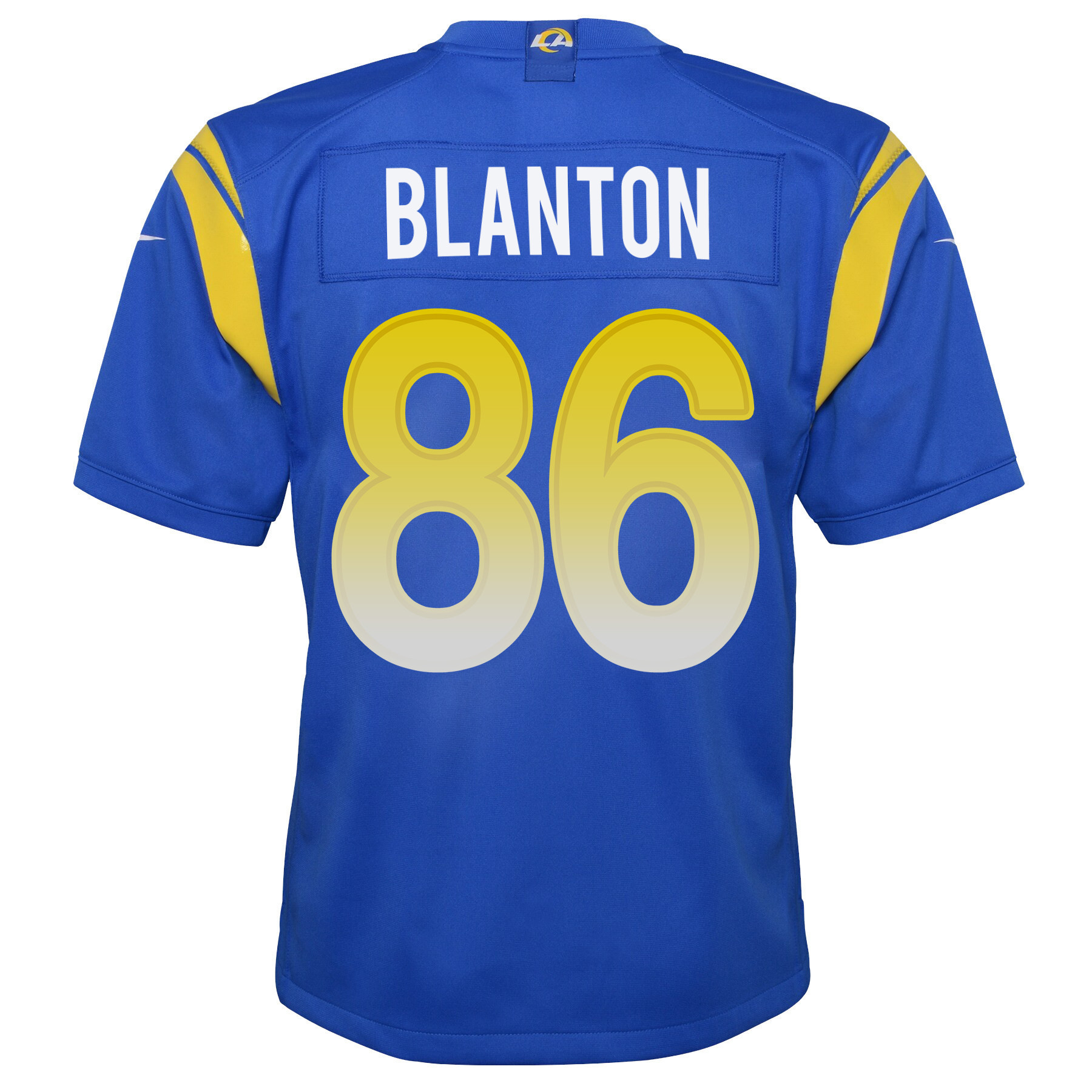 Super Bowl LVI Champions Los Angeles Rams Kendall Blanton 86 Royal Youth's Jersey Jersey