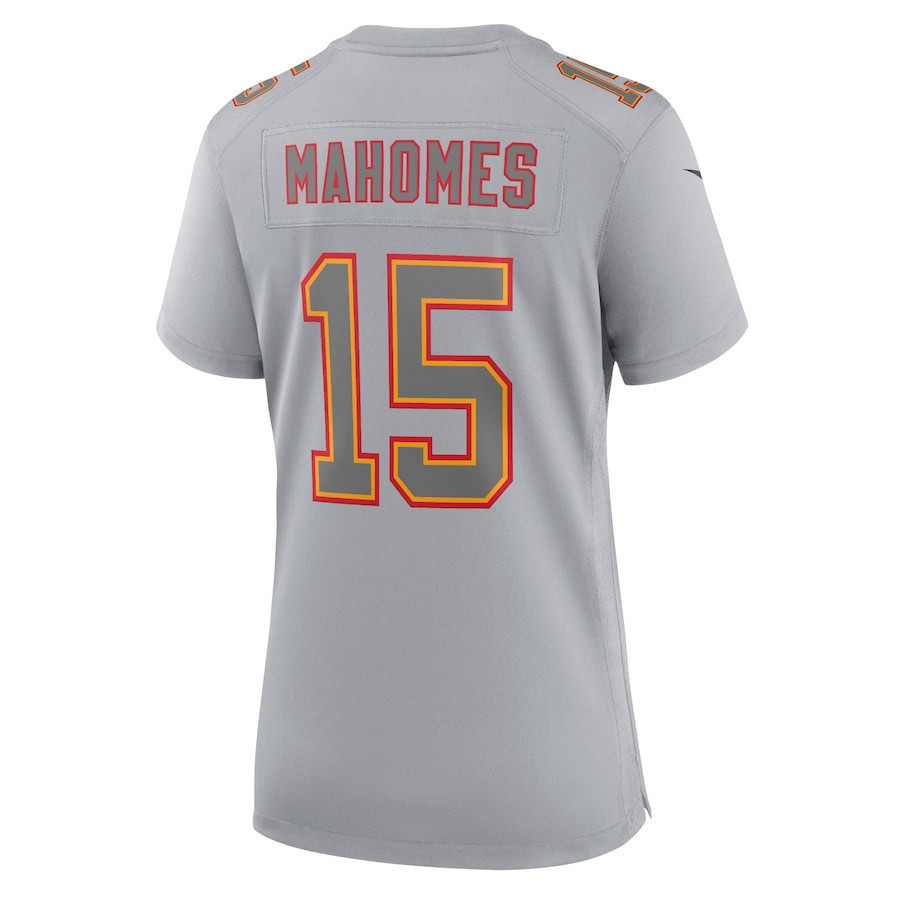 Patrick Mahomes 15 Kansas City Chiefs Super Bowl LVIII Patch Fashion Game Jersey - Grey