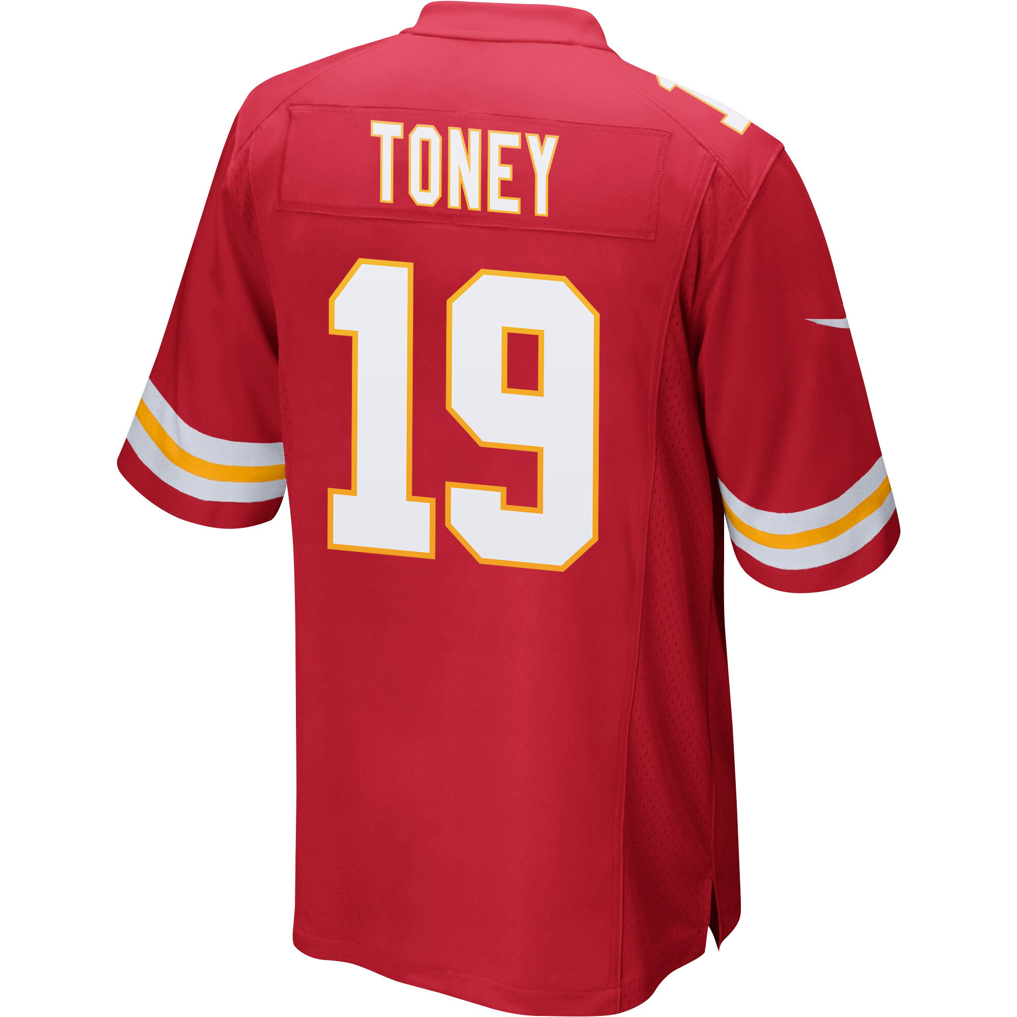 Kadarius Toney 19 Kansas City Chiefs Super Bowl LVII Champions 3 Stars Men Game Jersey - Red