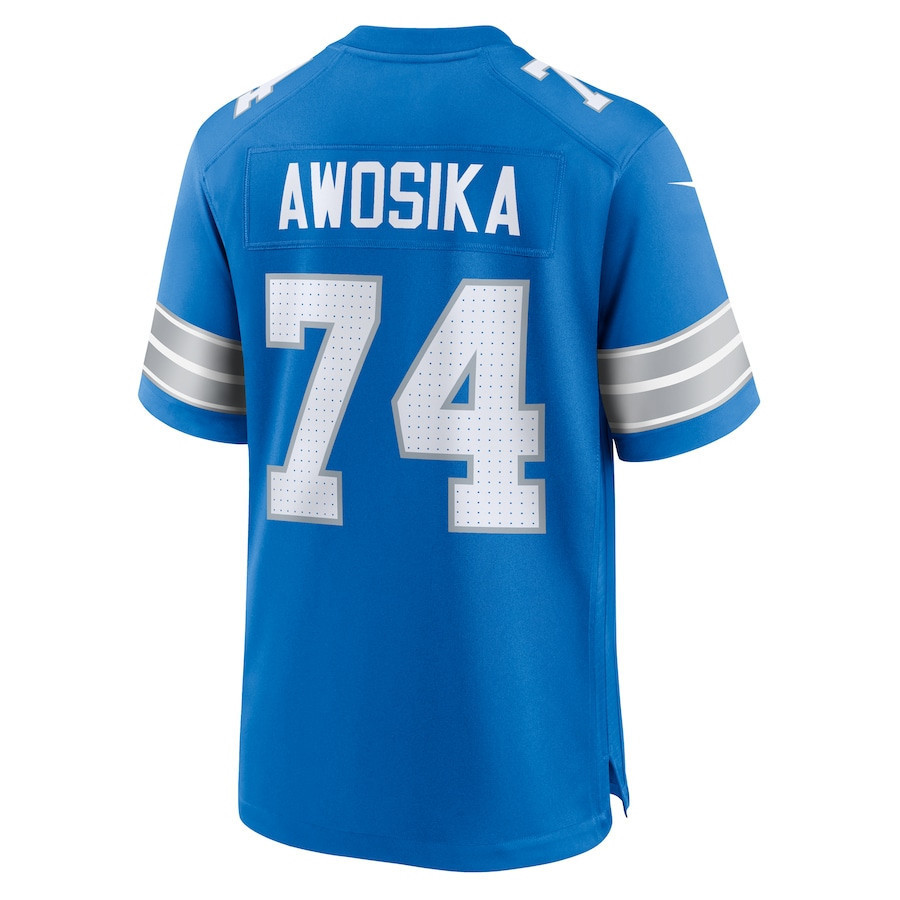 Kayode Awosika #74 Detroit Lions Super Bowl LIX Jersey - Men's - Blue