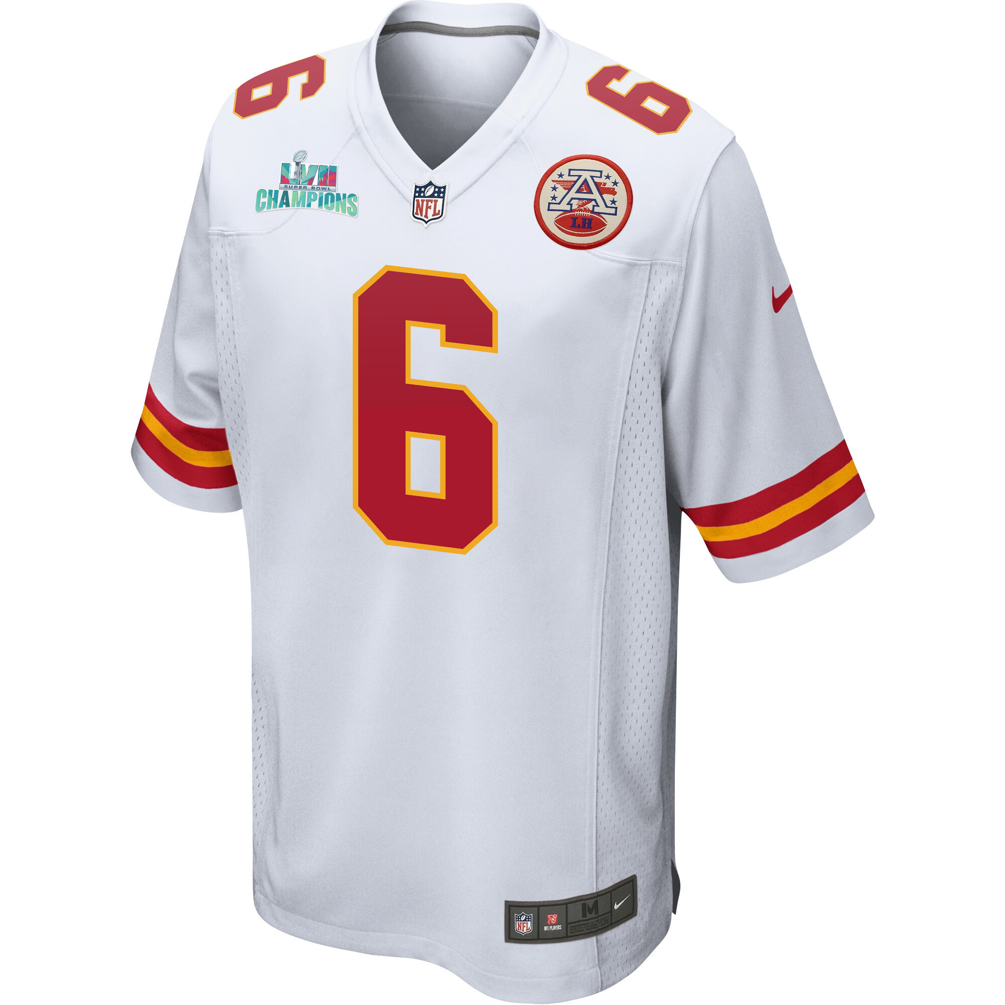 Bryan Cook 6 Kansas City Chiefs Super Bowl LVII Champions Men Game Jersey - White